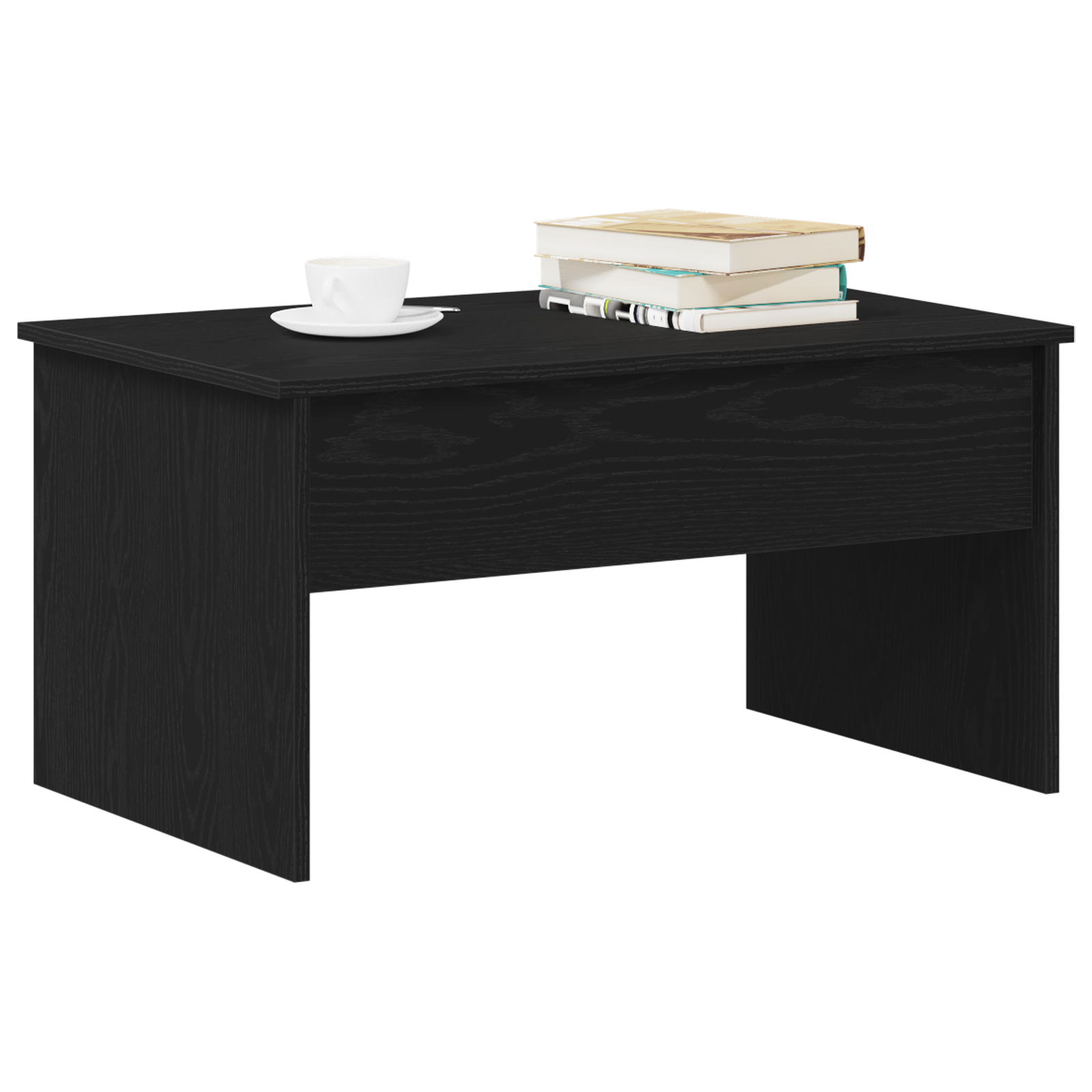 Table basse en chêne noir vidaXL - 80 x 50.5 x 41.5 cm XIOS