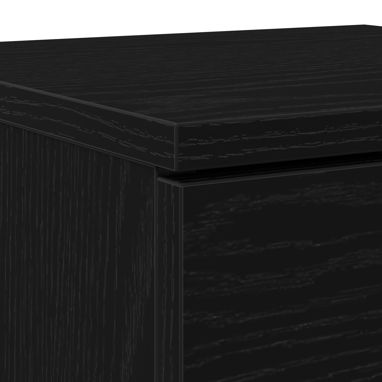 Buffet en chêne noir vidaXL 30x30x70 cm en bois d'ingénierie