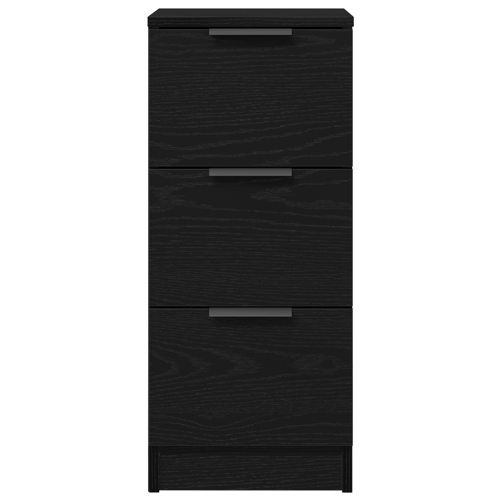 Buffet en chêne noir vidaXL 30x30x70 cm en bois d'ingénierie