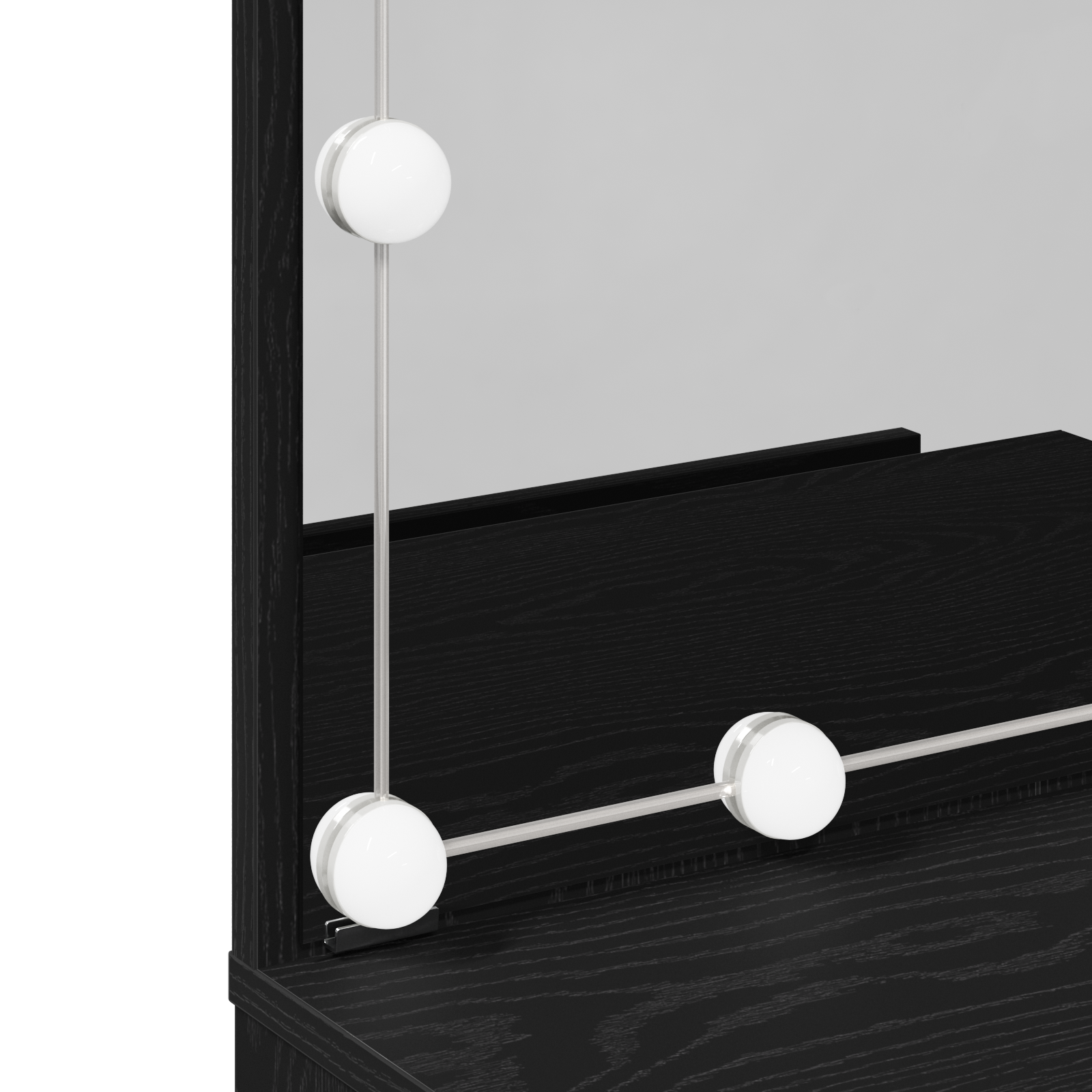 Table de Toilette Chêne noir 60 x 40 x 140 cm Bois d'ingénierie - XIOS