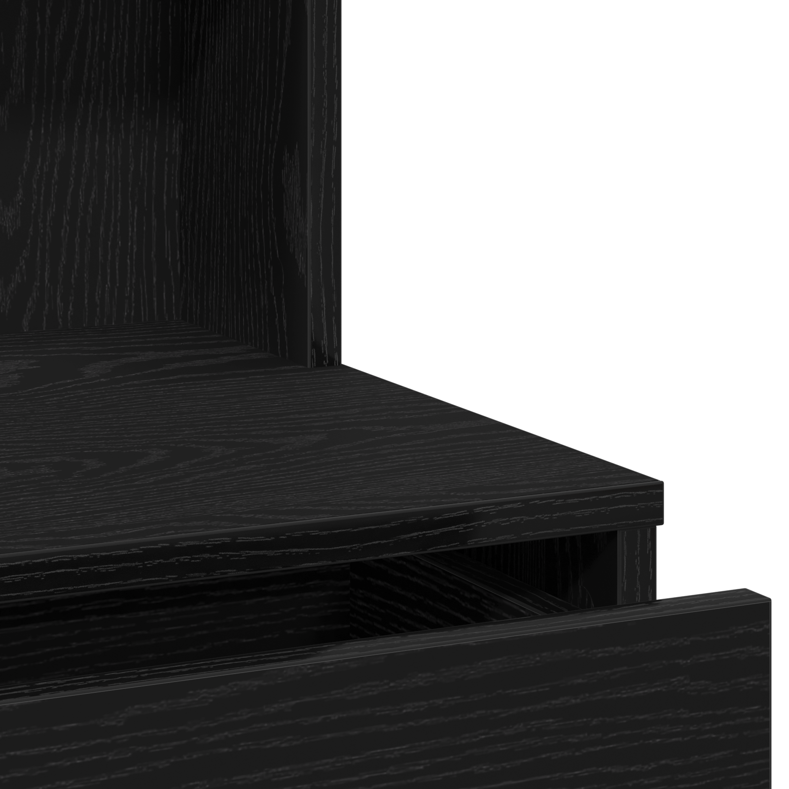 Table de Toilette avec tiroir Chêne noir 74.5 x 40 x 141 cm - XIOS