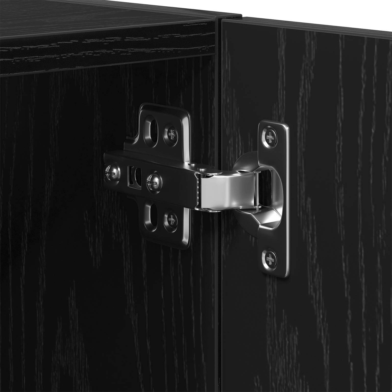 Armoire murale en chêne noir vidaXL - 60x30x60 cm, Fabriquée en bois d'ingénierie