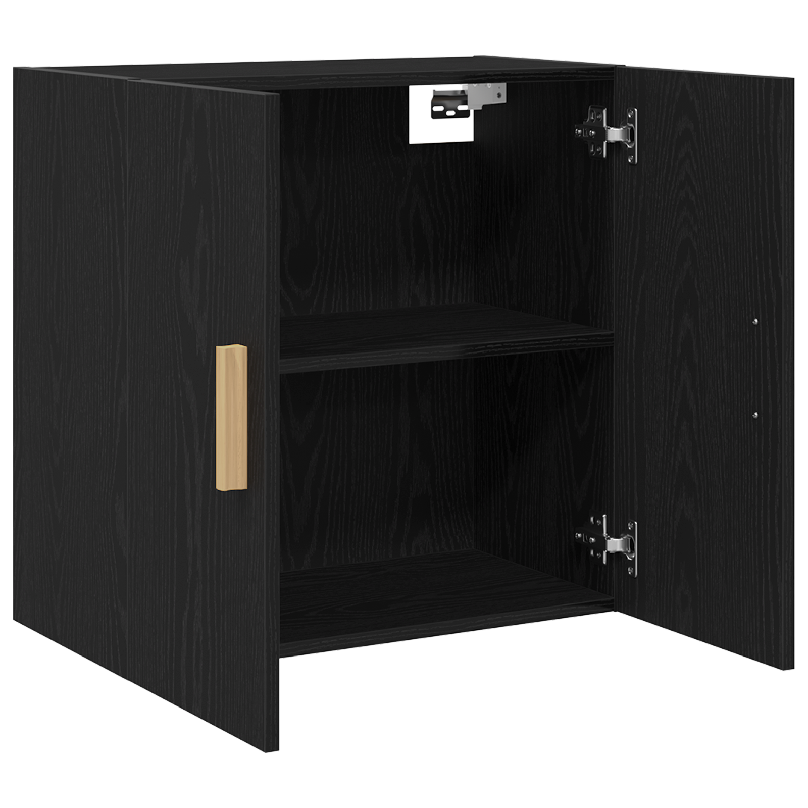 Armoire murale en chêne noir vidaXL - 60x30x60 cm, Fabriquée en bois d'ingénierie