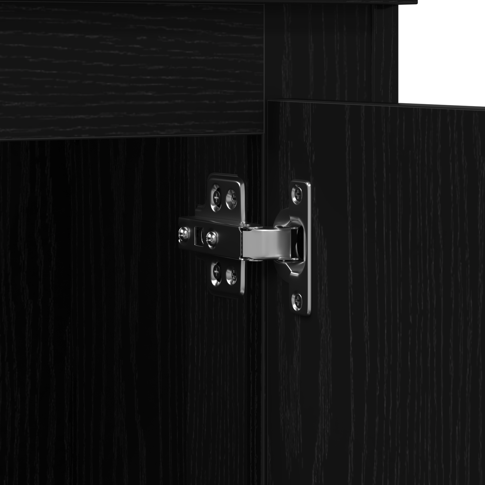 Buffet Black Oak 36x35,5x103,5 cm en Bois d'ingénierie