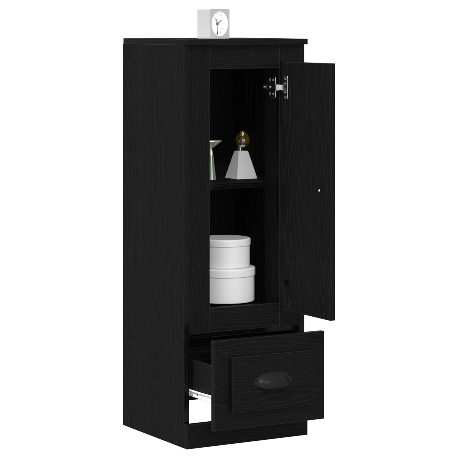 Buffet Black Oak 36x35,5x103,5 cm en Bois d'ingénierie
