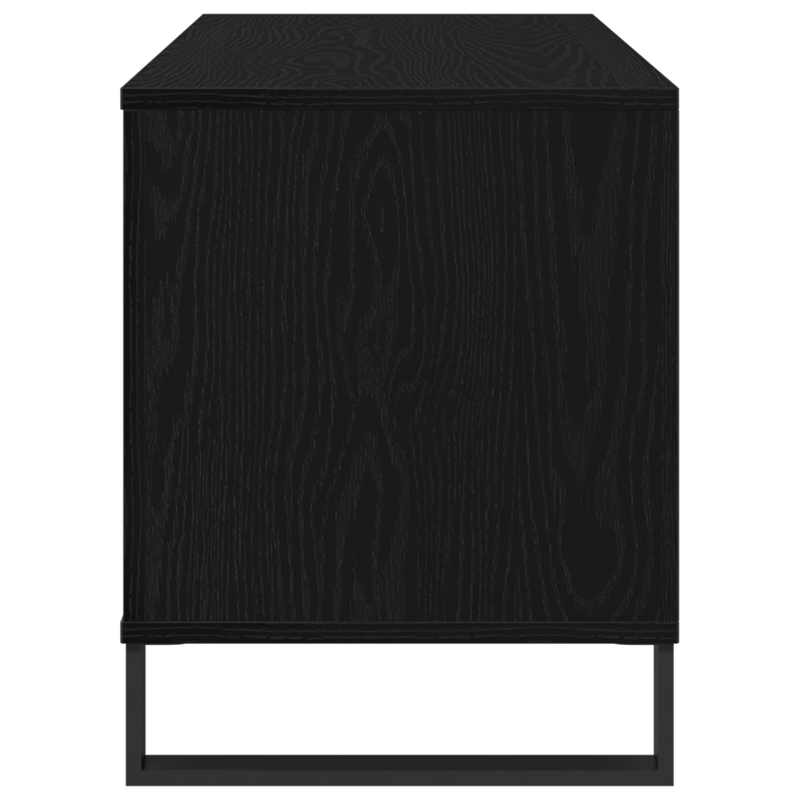 Buffet à enregistrement vidaXL Noir Chêne 100x38x48 cm Bois d'ingénierie XIOS