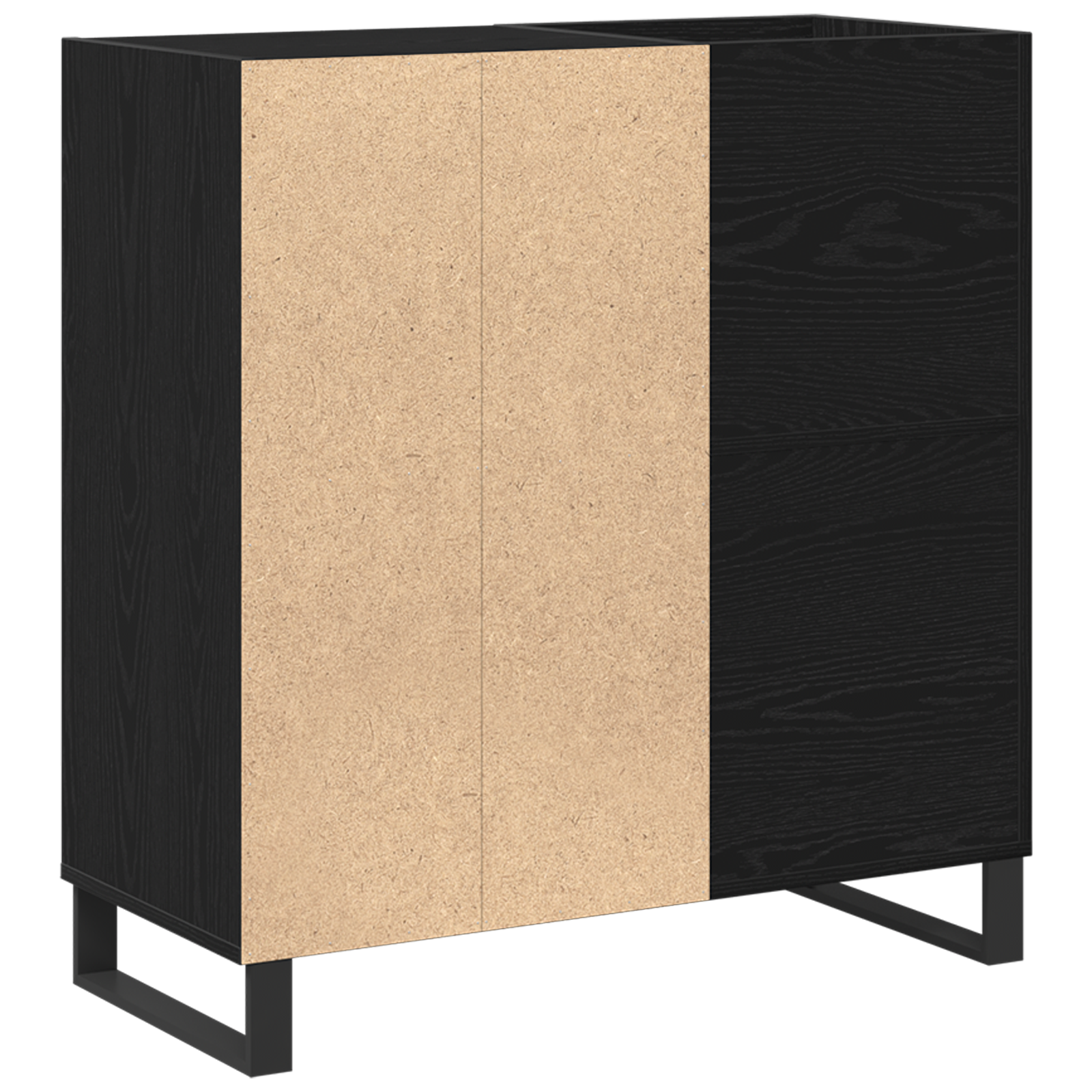 Meuble d'enregistrement Chêne noir 84,5x38x90 cm Bois d'ingénierie