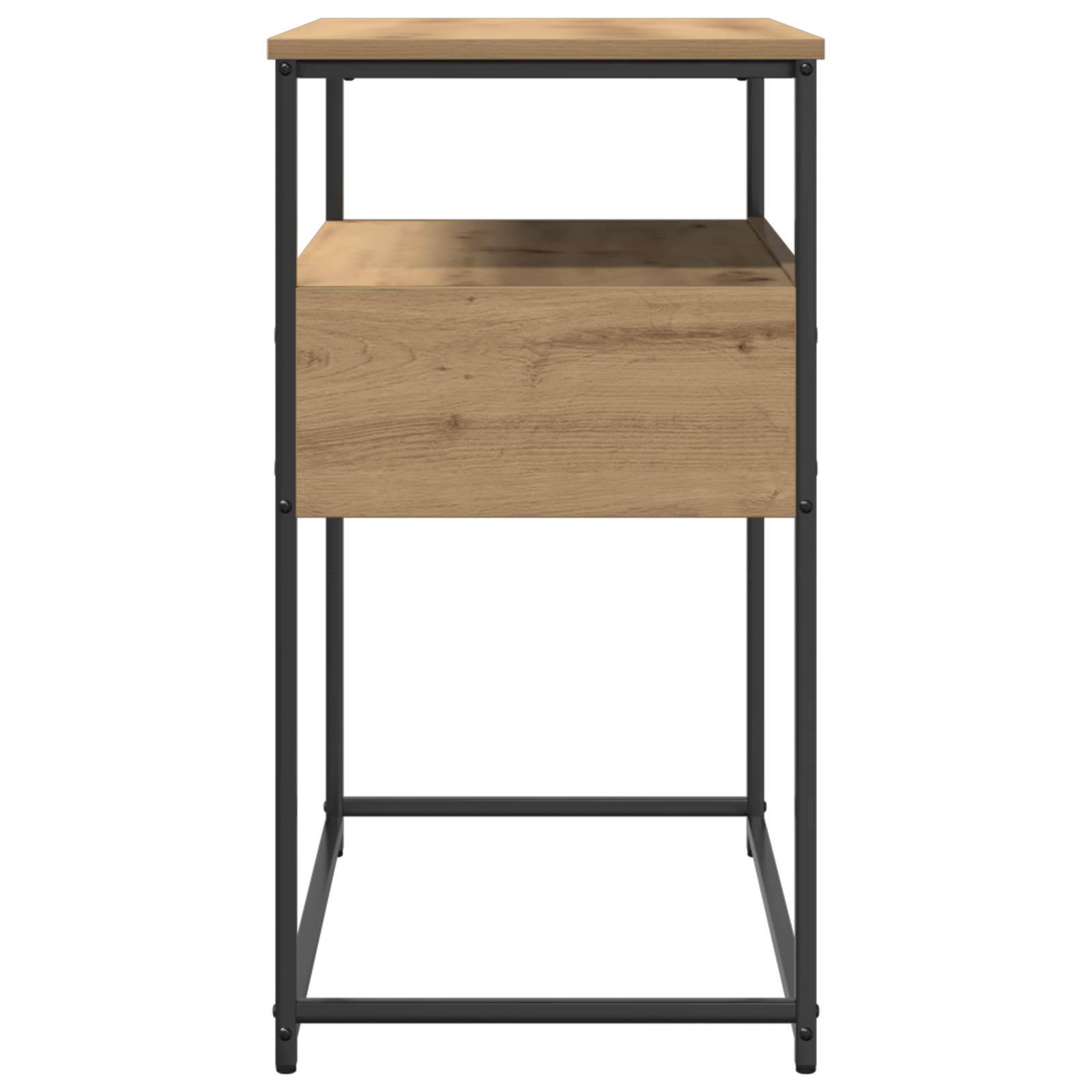 Table Console avec tiroir chêne artisanal 75 x 40 x 75 cm - XIOS