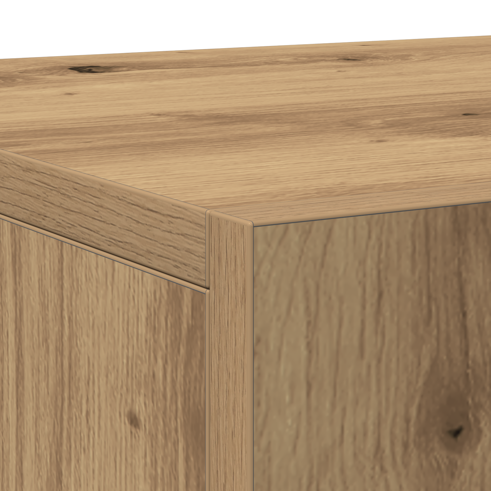 Buffet vidaXL avec 3 Portes Chêne Artisan 90x34x80 cm Bois d'ingénierie
