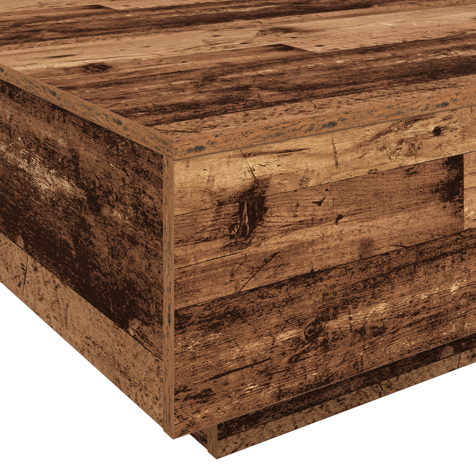 Table Basse Bois vieilli Bleu 80 x 80 x 31 cm Bois d'ingénierie - XIOS