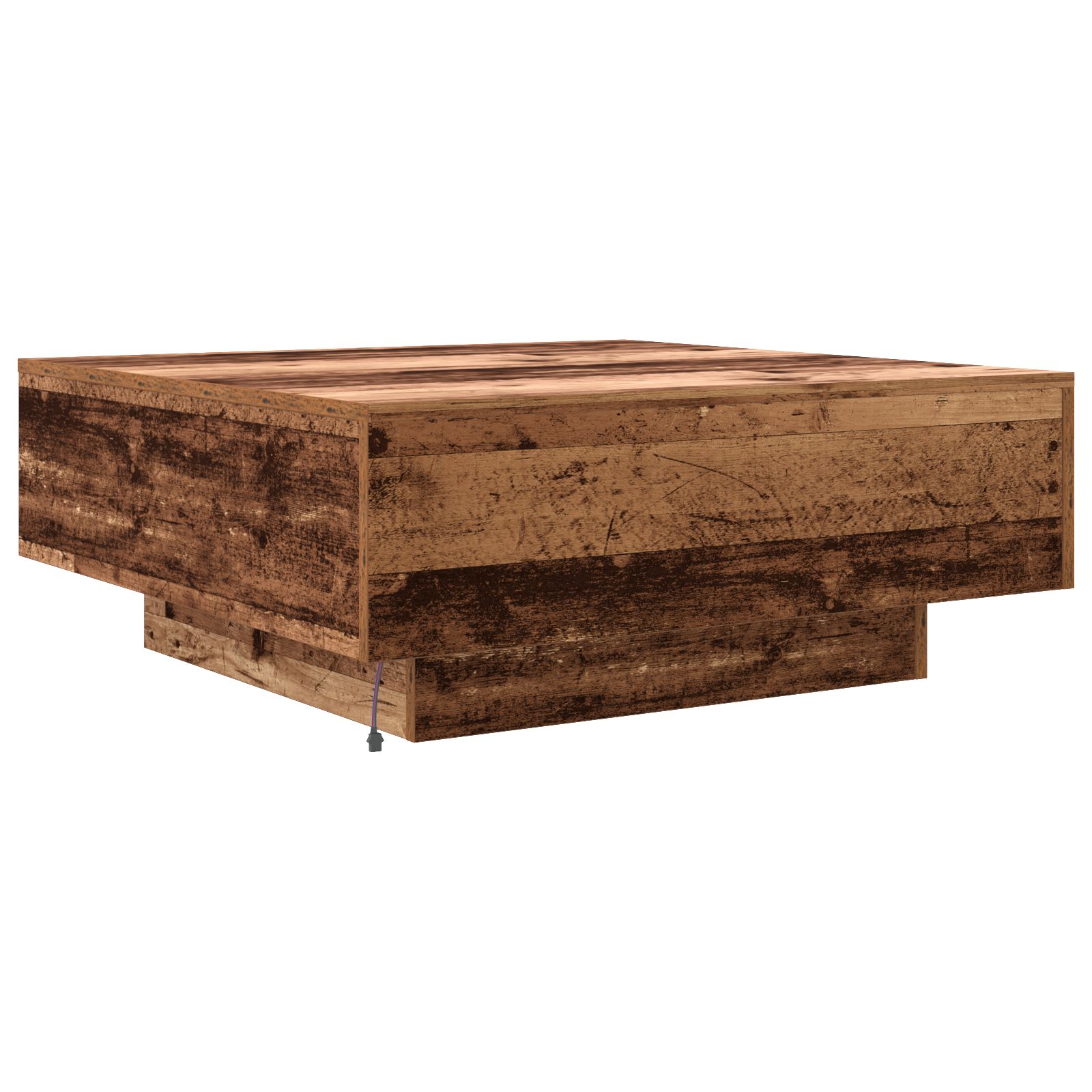 Table Basse Bois vieilli Bleu 80 x 80 x 31 cm Bois d'ingénierie - XIOS