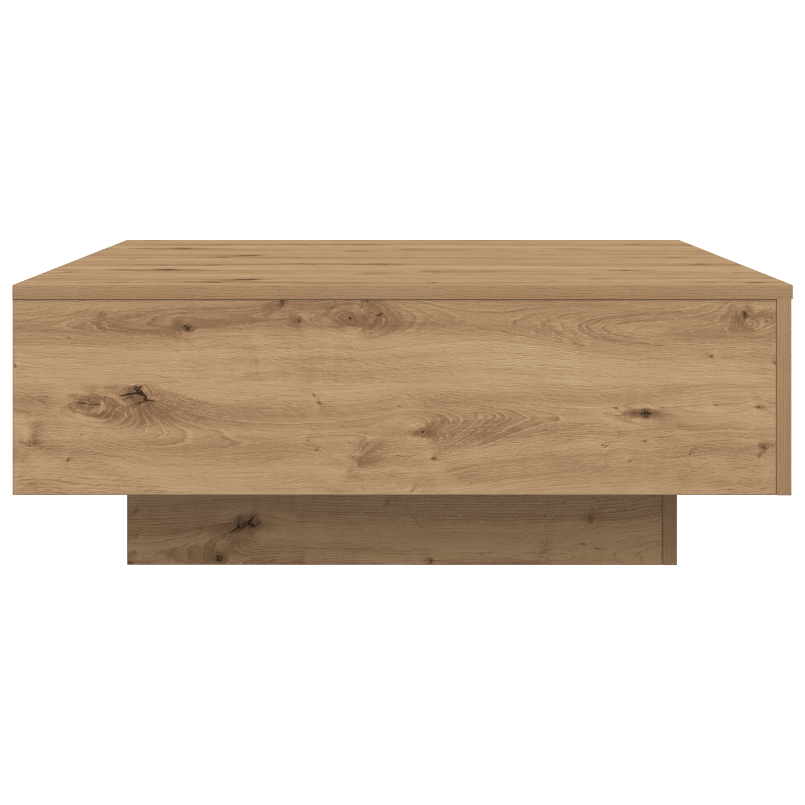 Table Basse chêne artisanal 80 x 80 x 31 cm Bois d'ingénierie - XIOS