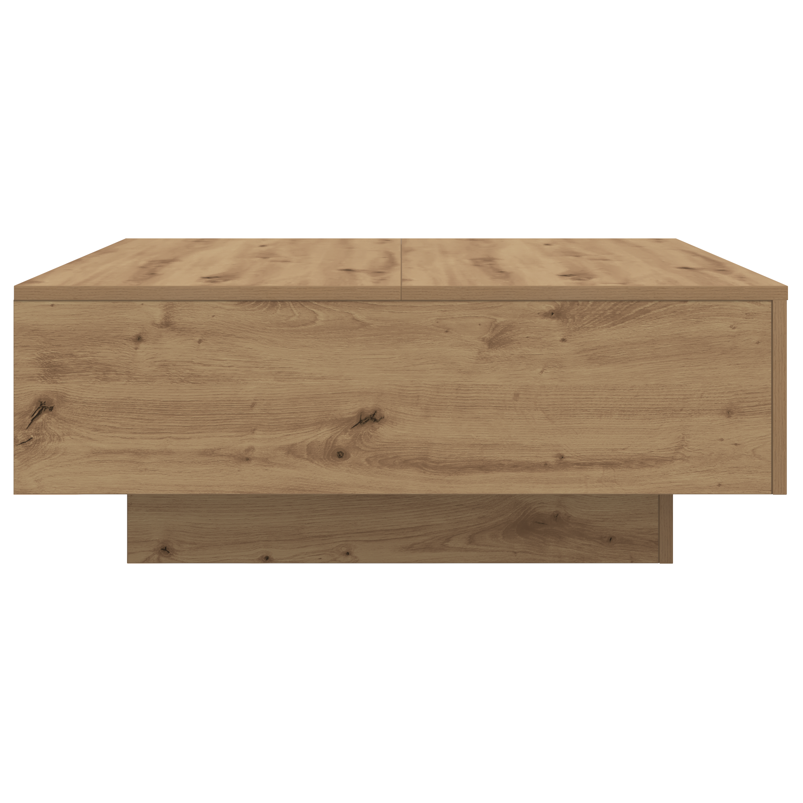 Table Basse chêne artisanal 80 x 80 x 31 cm Bois d'ingénierie - XIOS