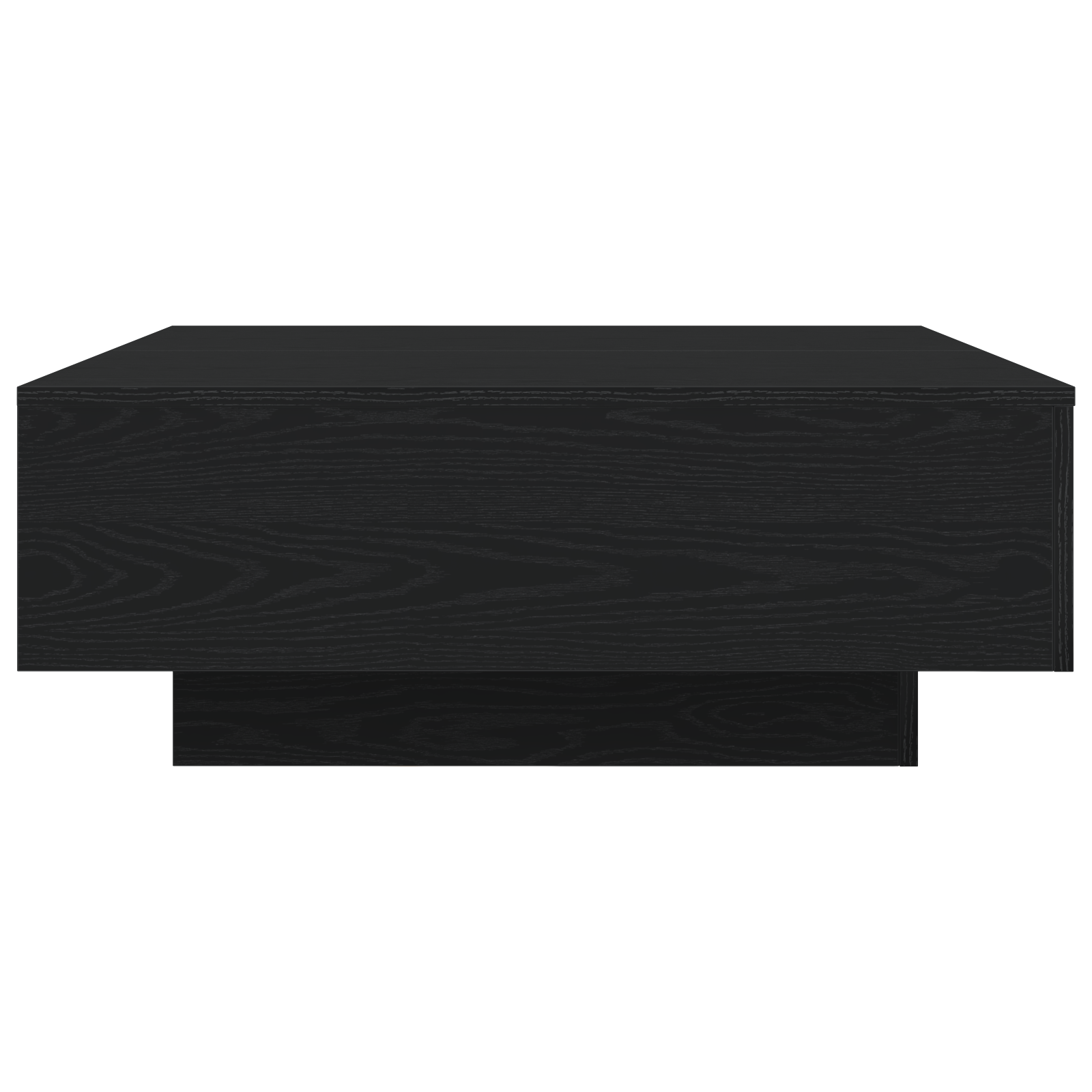 Table basse vidaXL avec lumières LED Chêne noir 80x80x31 cm