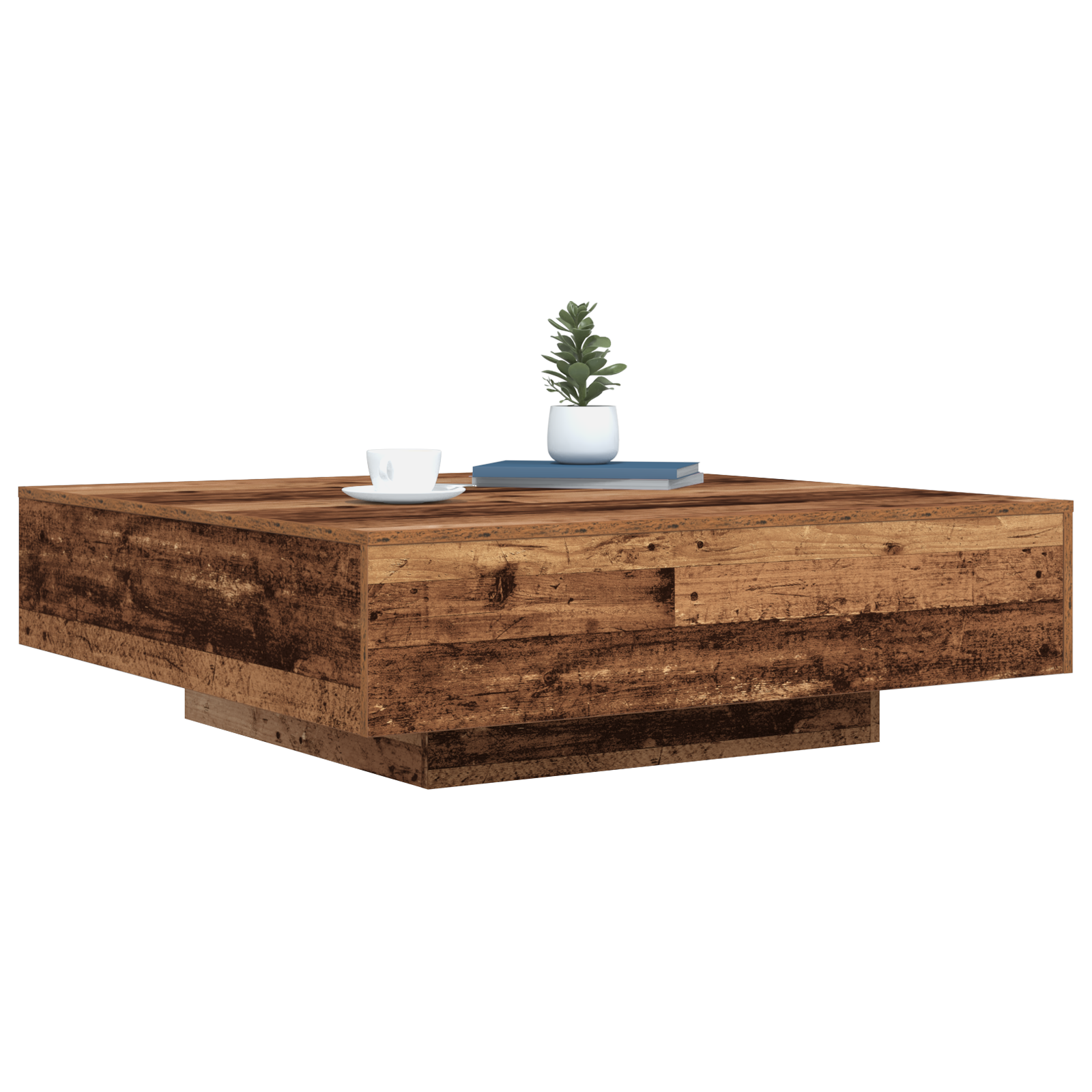 Table Basse Bois ancien 100 x 100 x 31 cm Bois d'ingénierie - XIOS