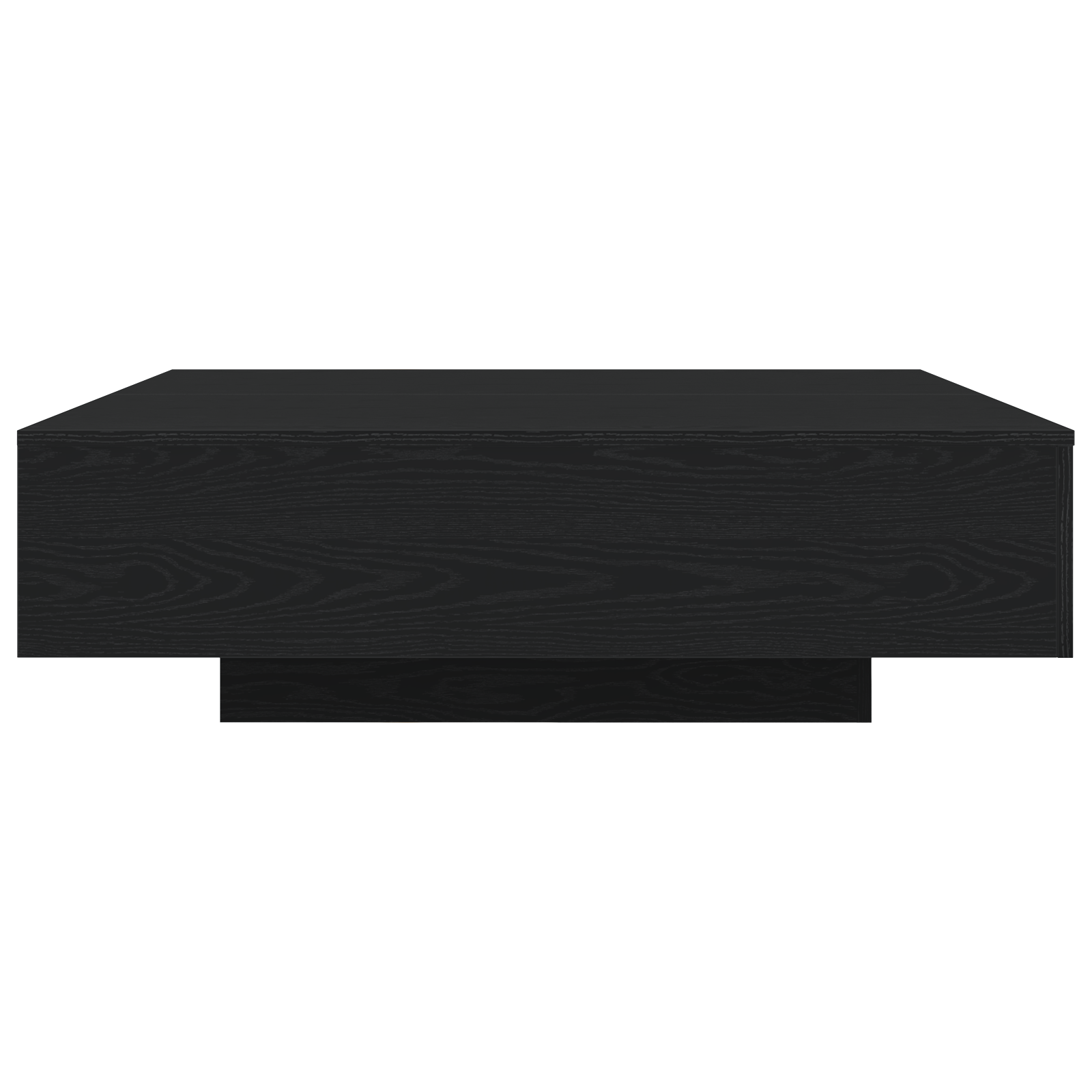 Table basse vidaXL avec lumières LED Chêne noir 100x100x31 cm