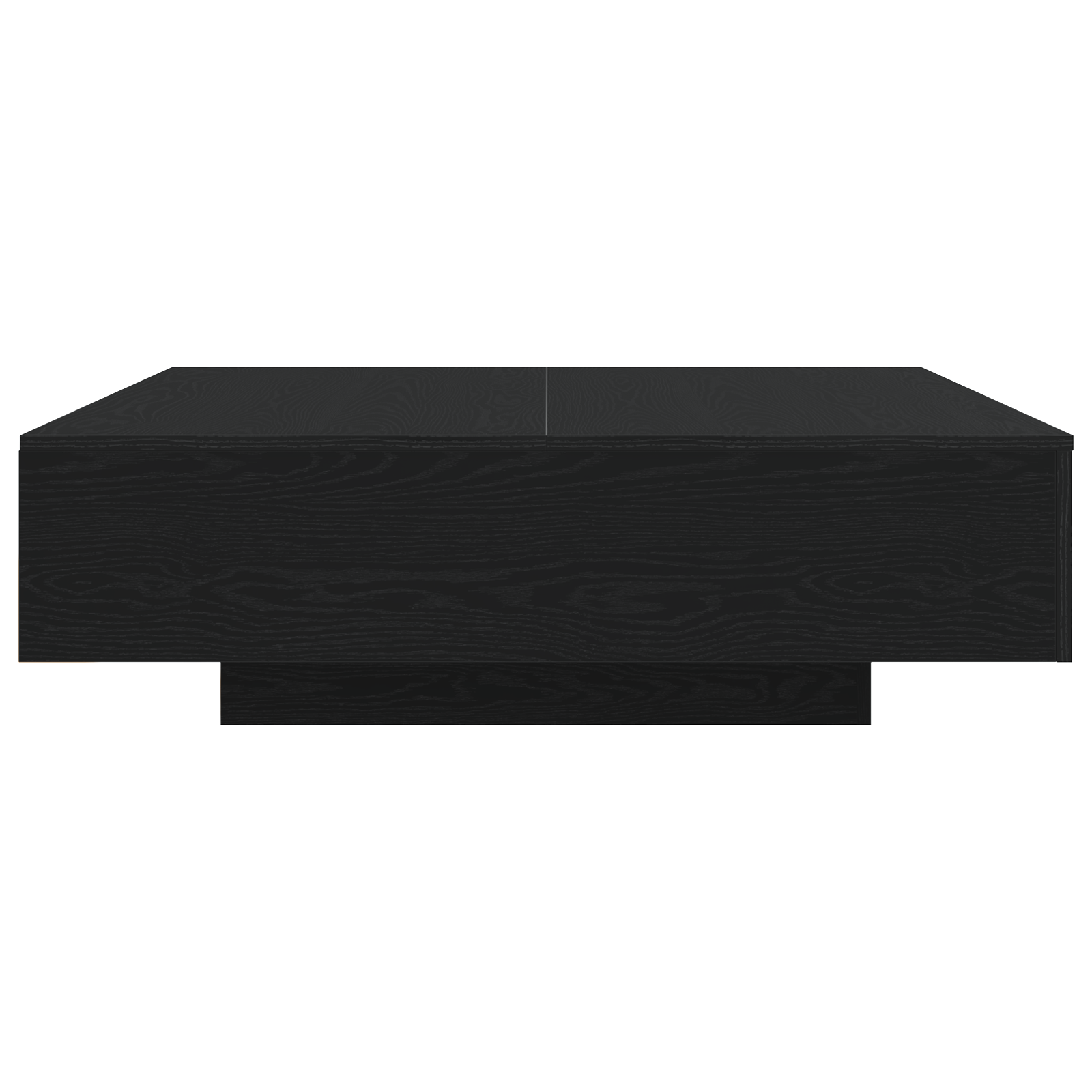 Table basse vidaXL avec lumières LED Chêne noir 100x100x31 cm