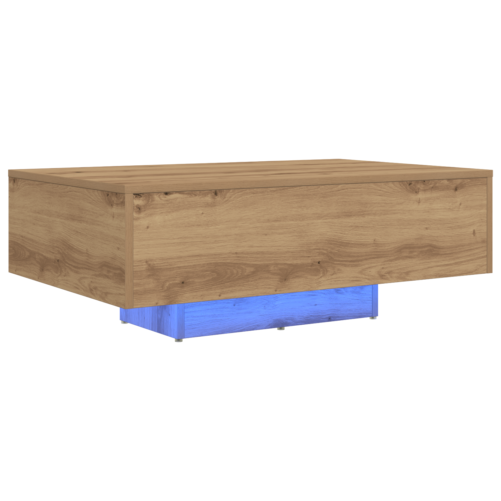 Table Basse chêne artisanal 85 x 55 x 31 cm Bois d'ingénierie - XIOS