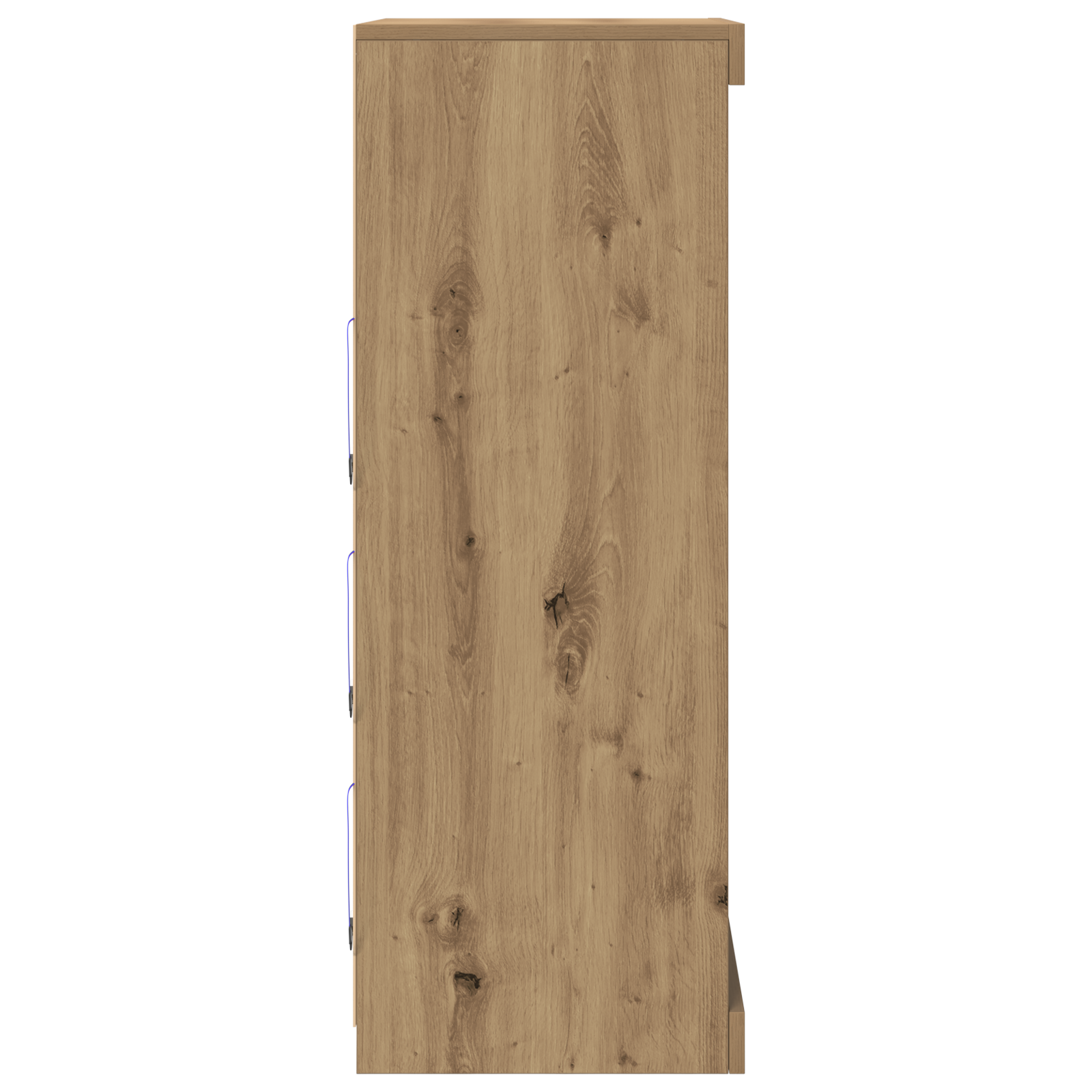Meuble TV vidaXL avec lumières LED Chêne Artisan 60,5x37x100 cm