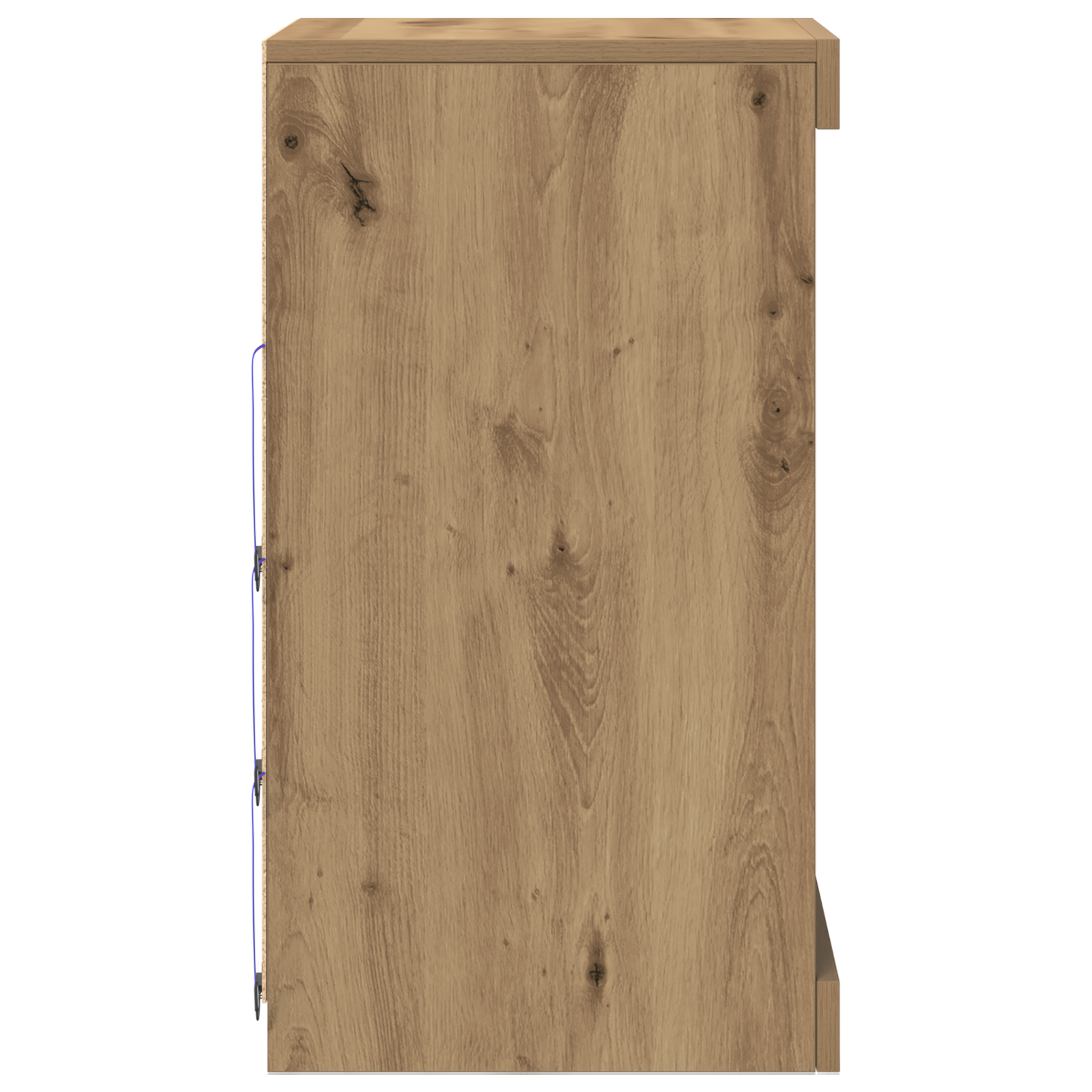 Buffet vidaXL avec lumières LED chêne artisanal 41x37x67 cm
