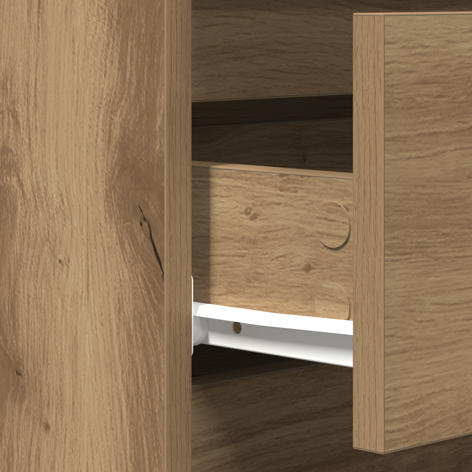 Meuble TV vidaXL avec tiroirs Chêne Artisan 60x35x70 cm Bois d'ingénierie