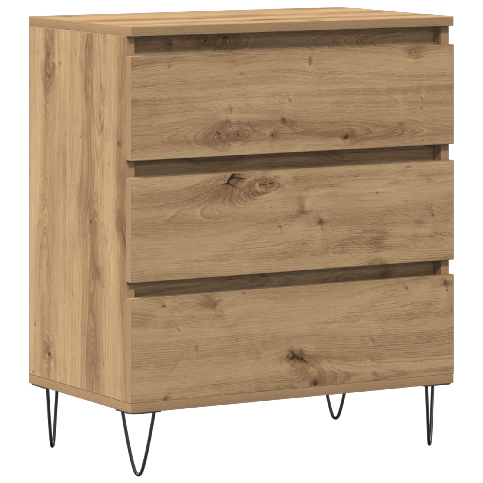 Meuble TV vidaXL avec tiroirs Chêne Artisan 60x35x70 cm Bois d'ingénierie