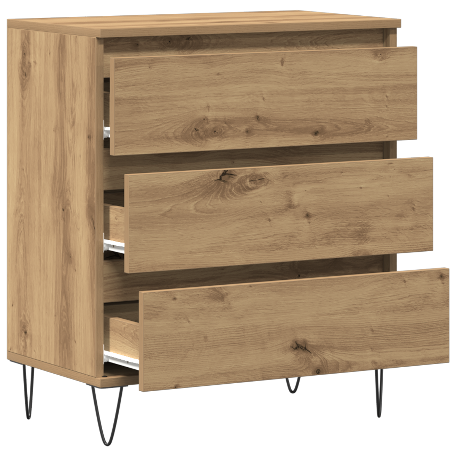 Meuble TV vidaXL avec tiroirs Chêne Artisan 60x35x70 cm Bois d'ingénierie
