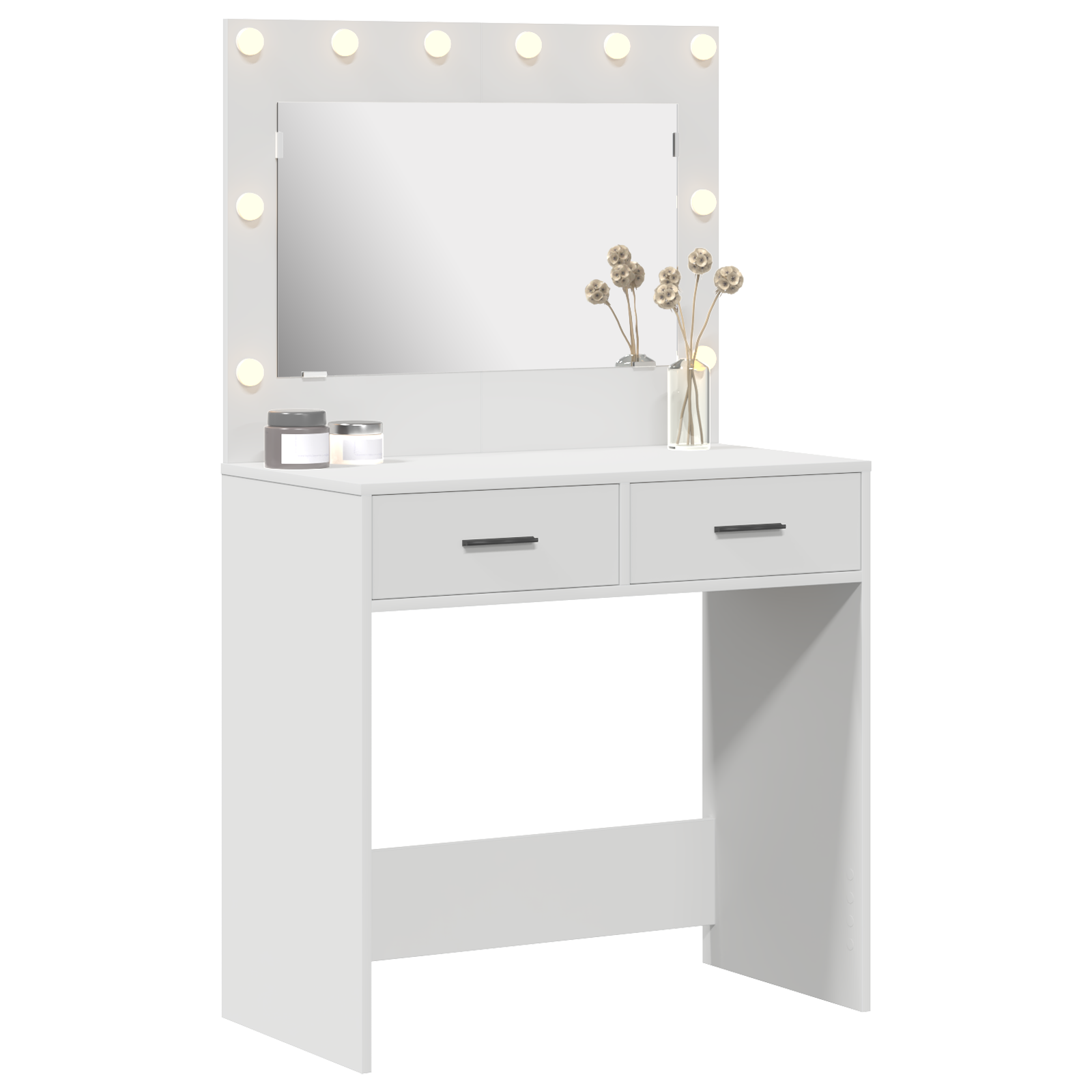 Coiffeuse Blanc 78.5 x 41 x 135 cm Bois d'ingénierie - XIOS