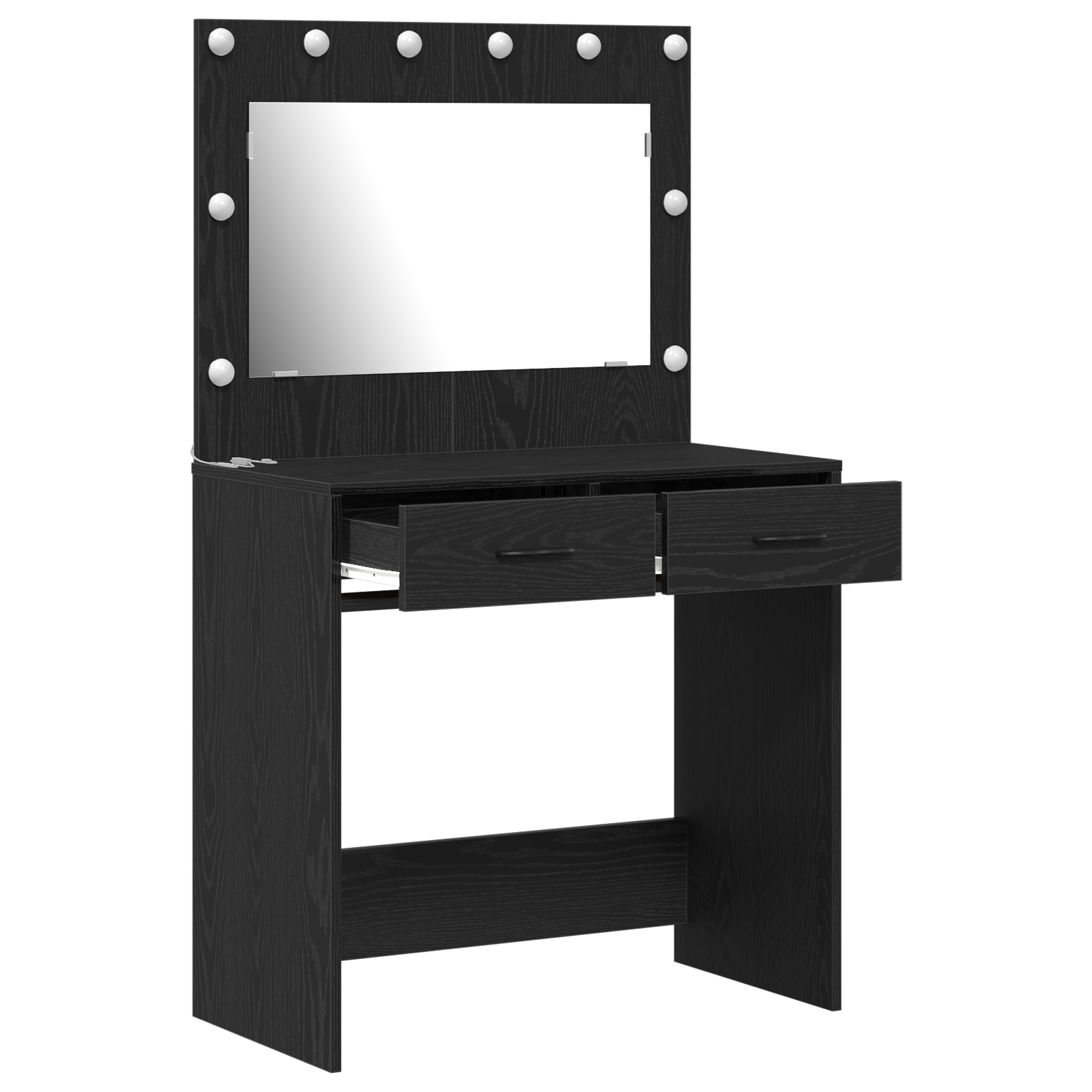 Coiffeuse Chêne noir 78.5 x 41 x 135 cm Bois d'ingénierie - XIOS