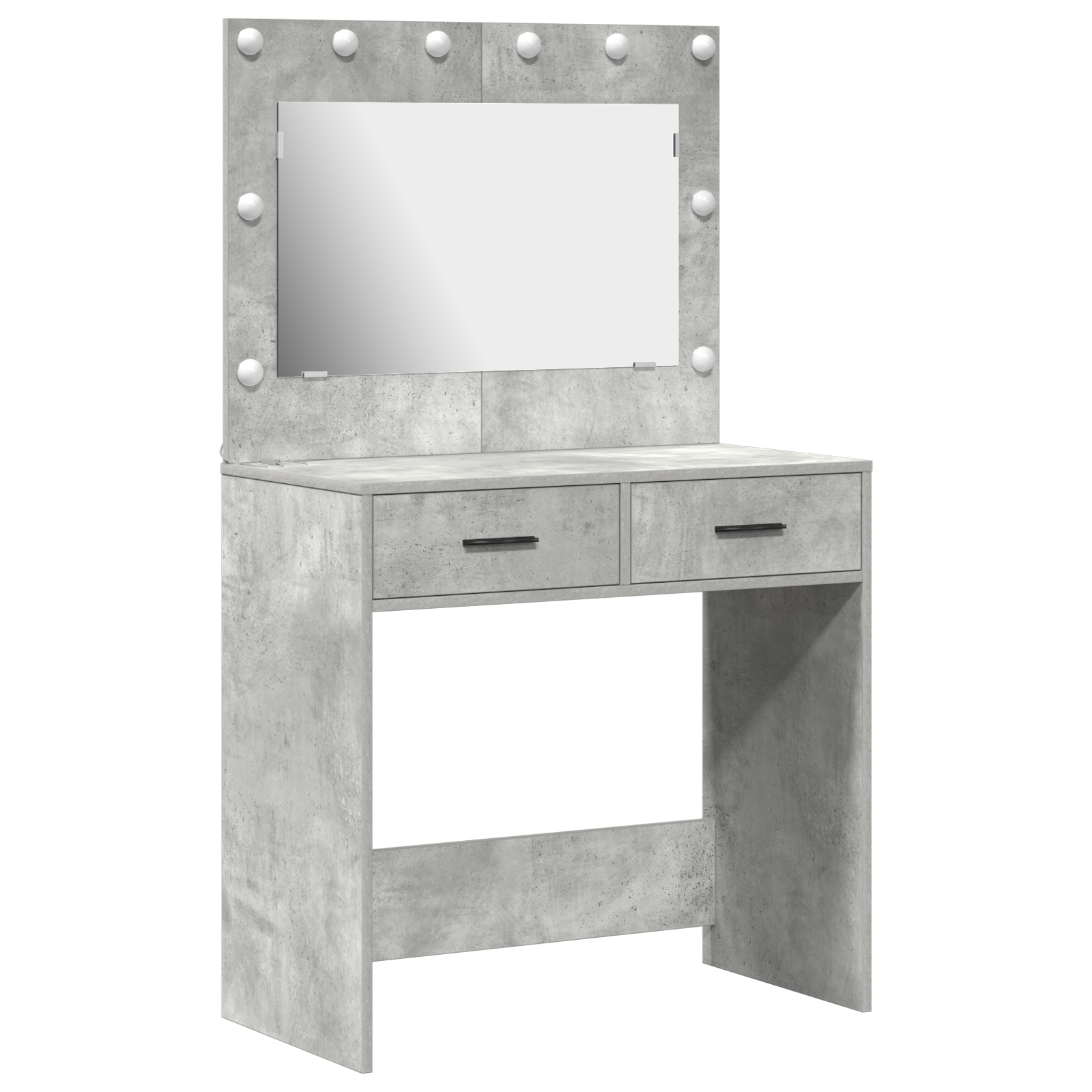 Coiffeuse Gris béton 78.5 x 41 x 135 cm Bois d'ingénierie - XIOS