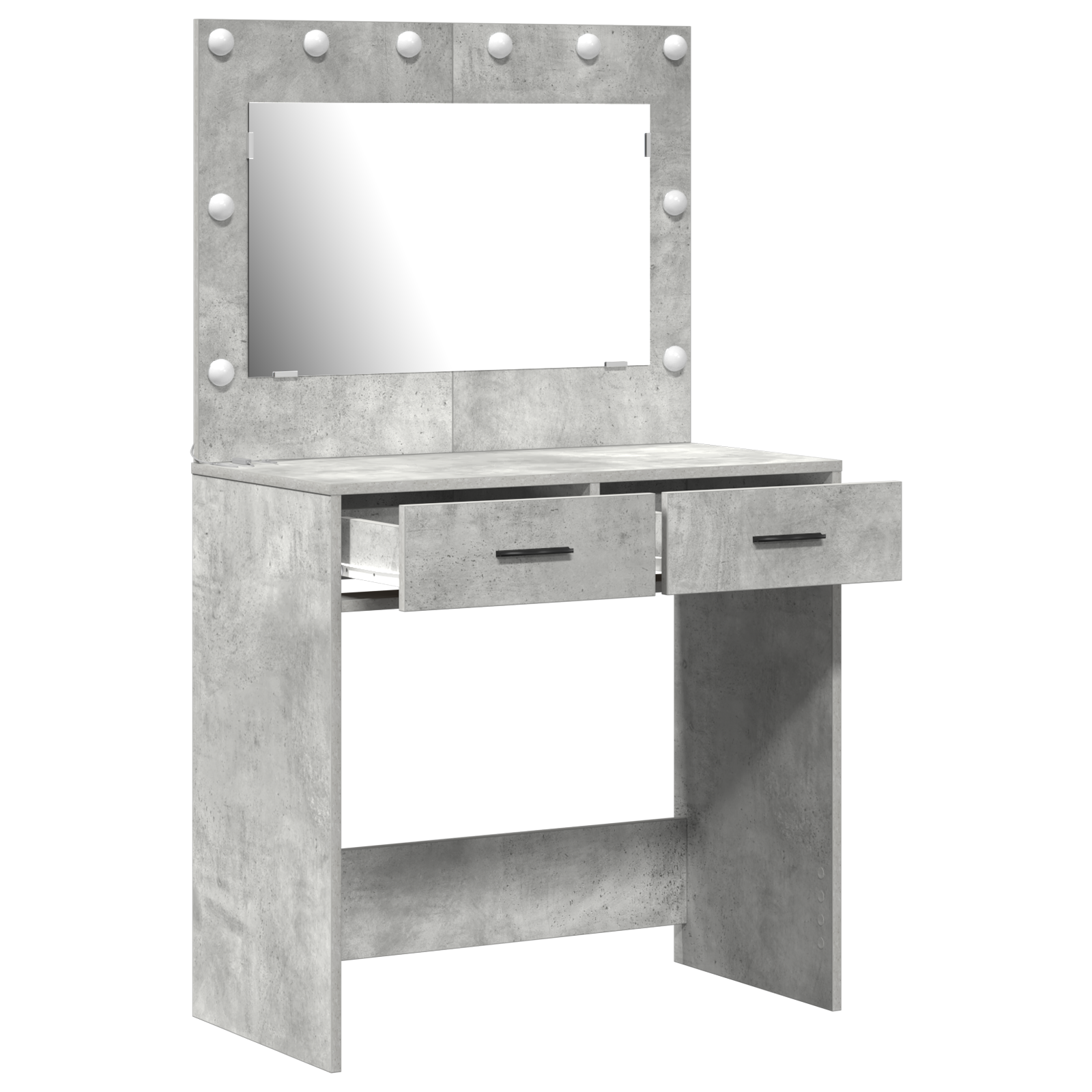 Coiffeuse Gris béton 78.5 x 41 x 135 cm Bois d'ingénierie - XIOS