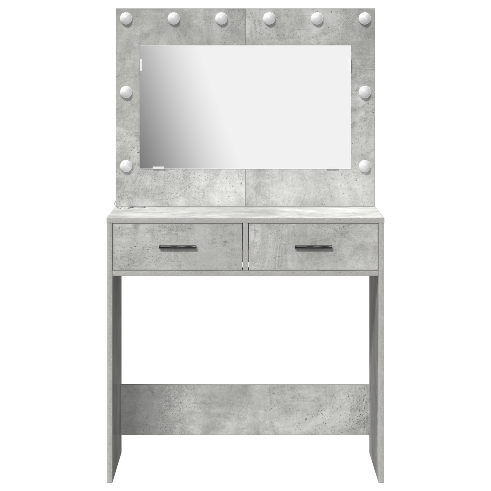 Coiffeuse Gris béton 78.5 x 41 x 135 cm Bois d'ingénierie - XIOS