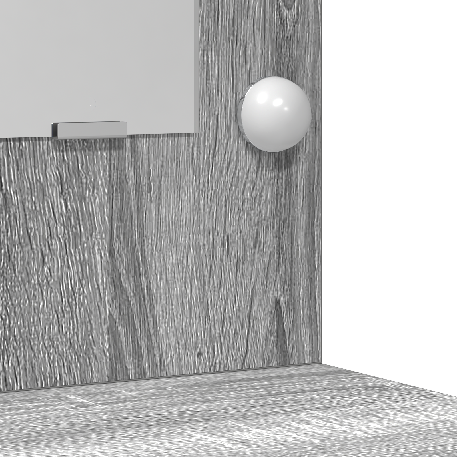 Coiffeuse Sonoma gris 78.5 x 41 x 135 cm Bois d'ingénierie - XIOS