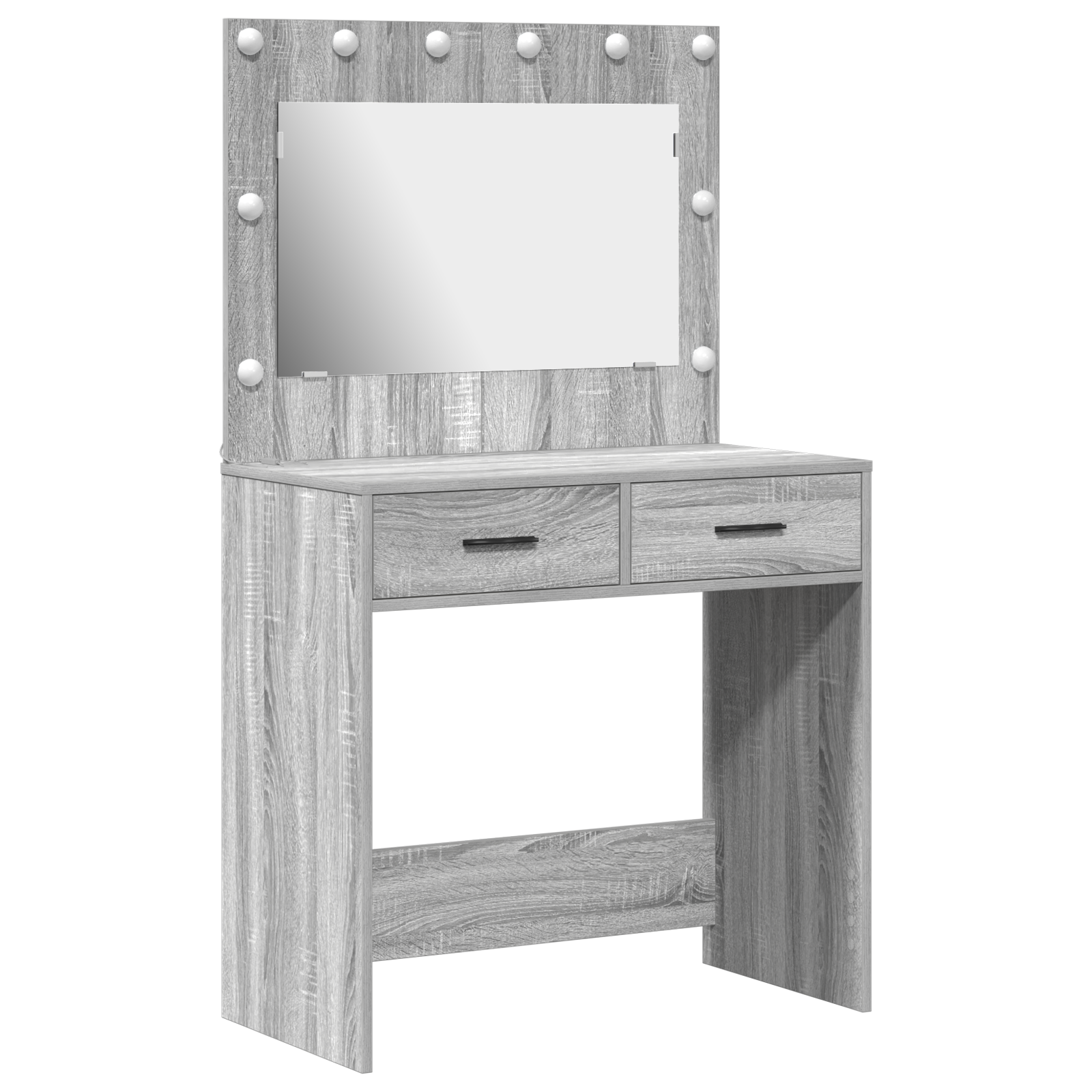 Coiffeuse Sonoma gris 78.5 x 41 x 135 cm Bois d'ingénierie - XIOS