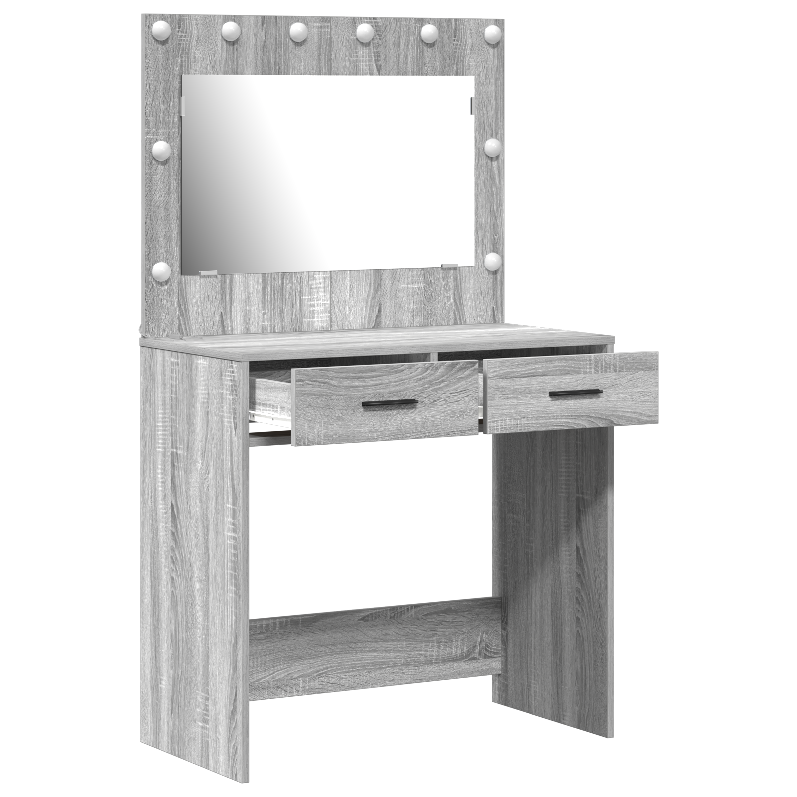 Coiffeuse Sonoma gris 78.5 x 41 x 135 cm Bois d'ingénierie - XIOS