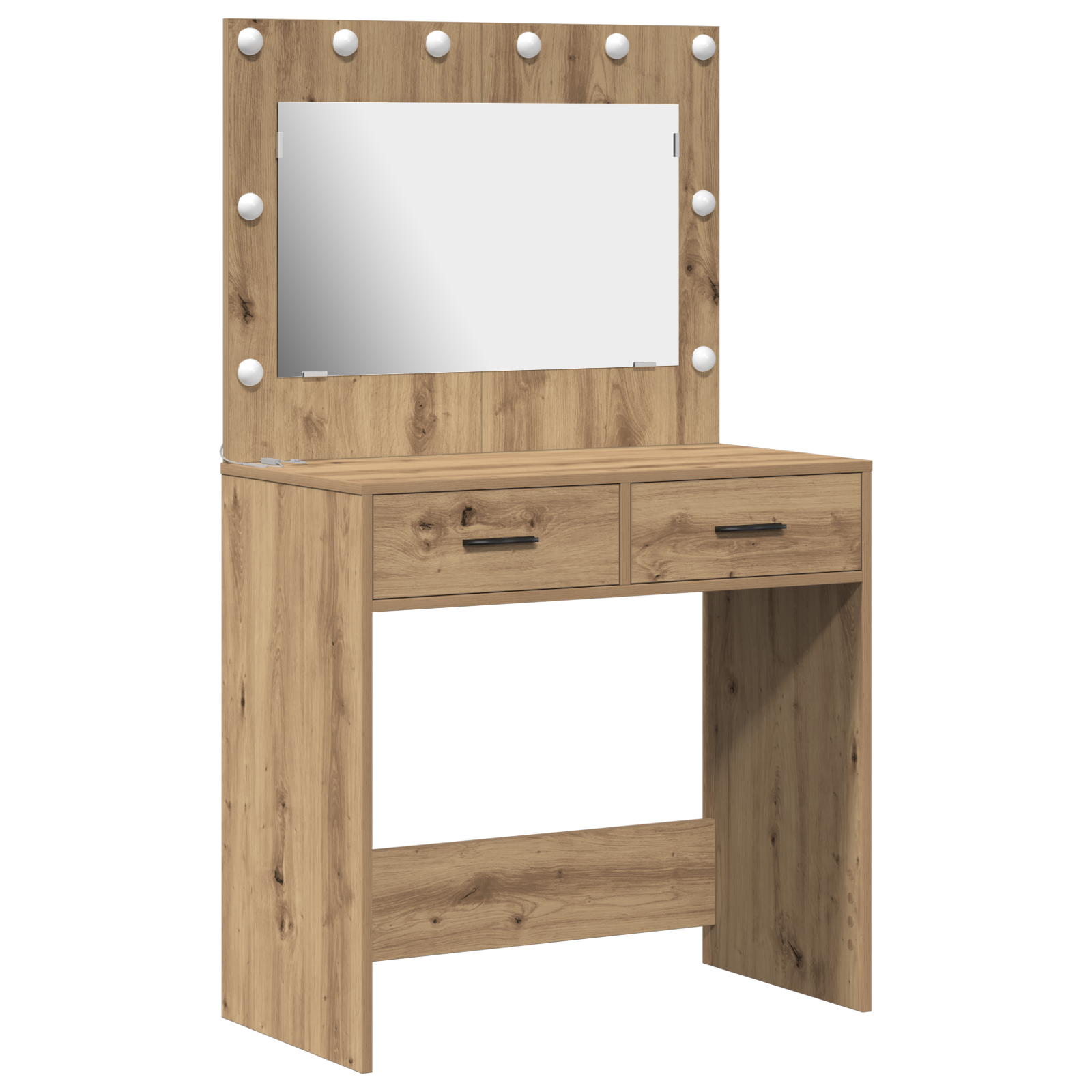 Coiffeuse chêne artisanal 78.5 x 41 x 135 cm Bois d'ingénierie - XIOS