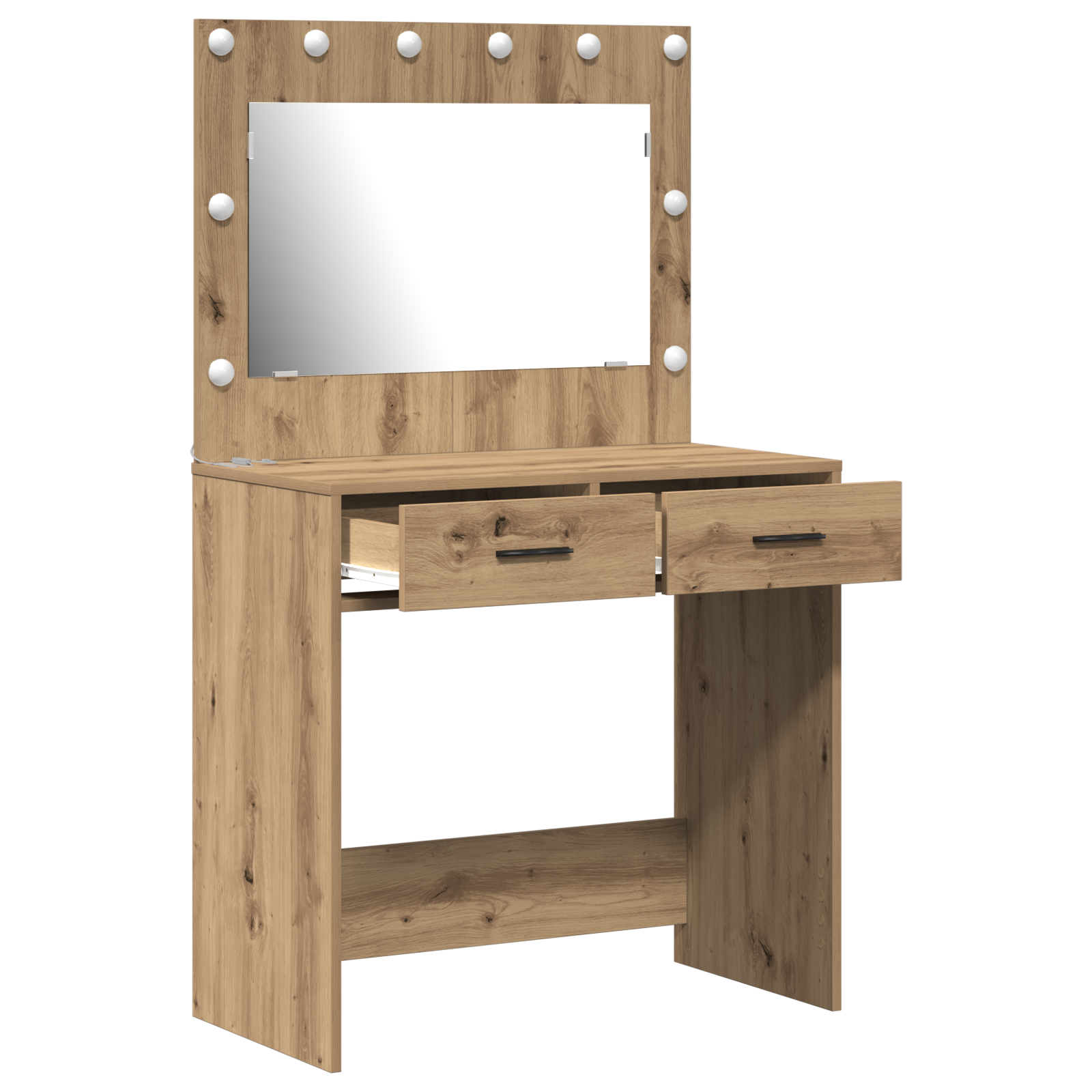 Coiffeuse chêne artisanal 78.5 x 41 x 135 cm Bois d'ingénierie - XIOS