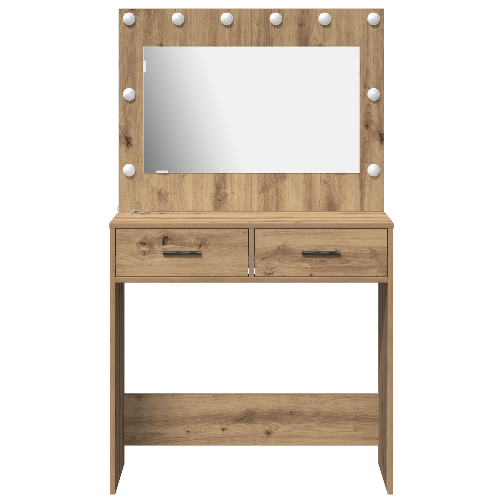 Coiffeuse chêne artisanal 78.5 x 41 x 135 cm Bois d'ingénierie - XIOS
