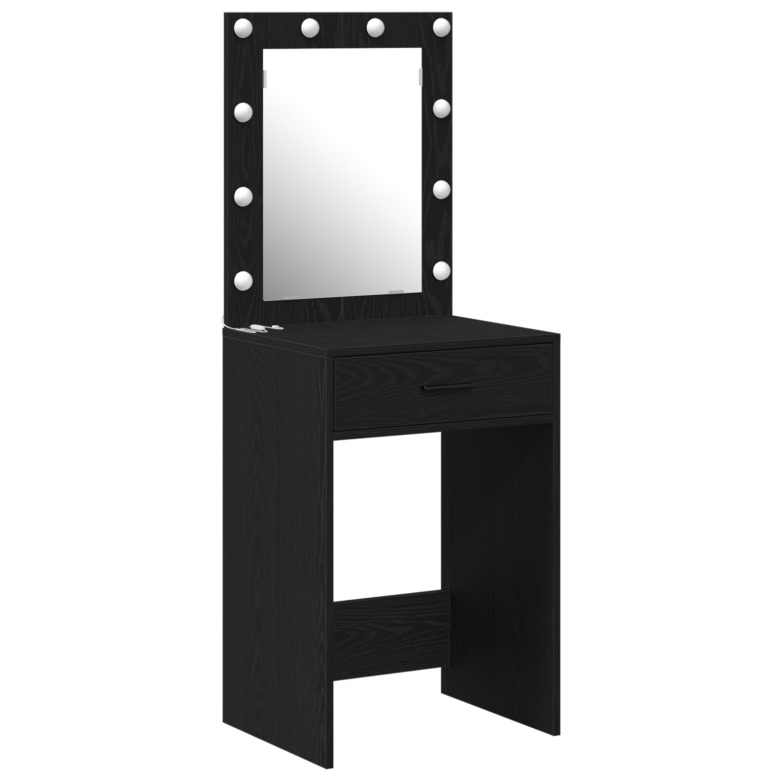 Coiffeuse Chêne noir 50 x 41 x 135 cm Bois d'ingénierie - XIOS