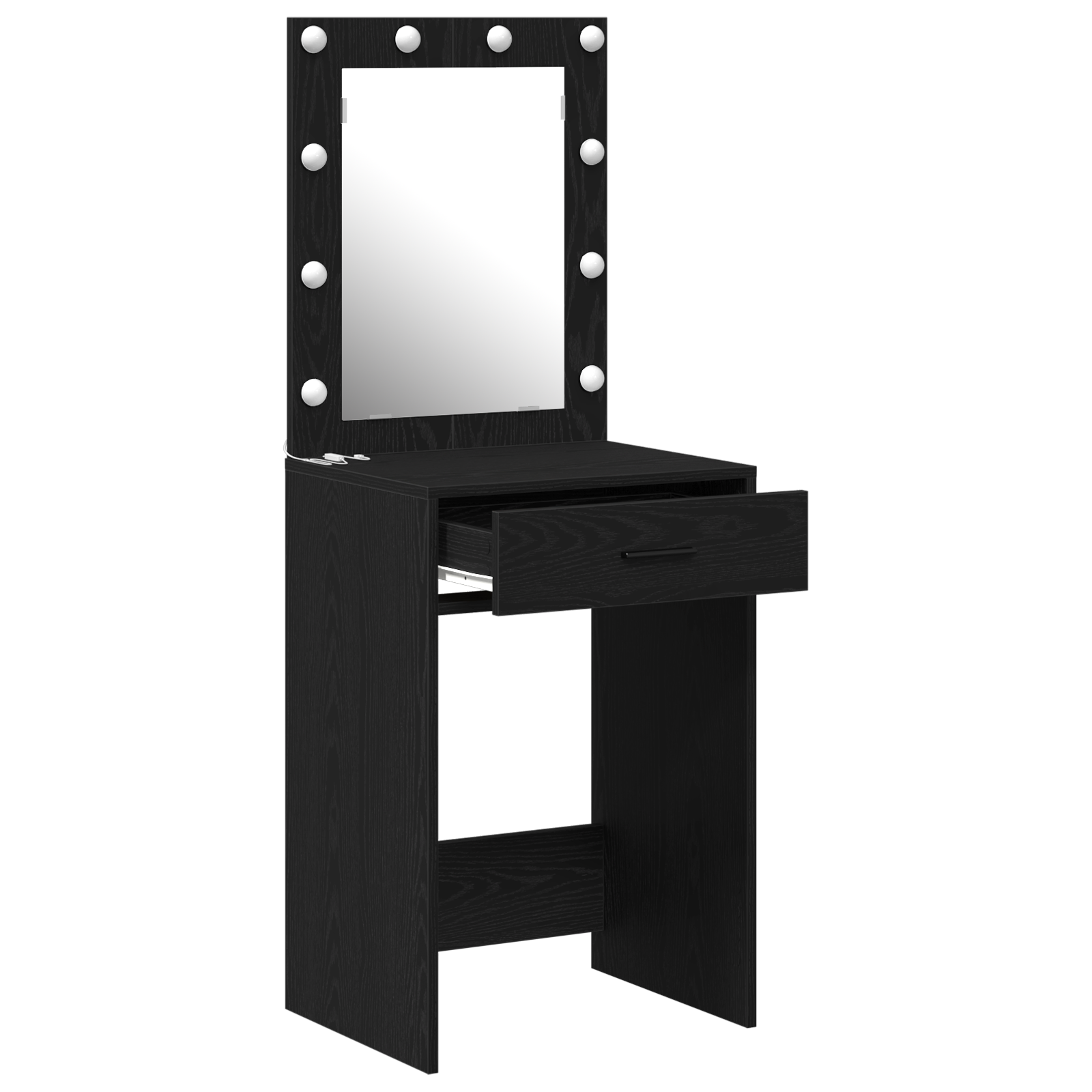 Coiffeuse Chêne noir 50 x 41 x 135 cm Bois d'ingénierie - XIOS