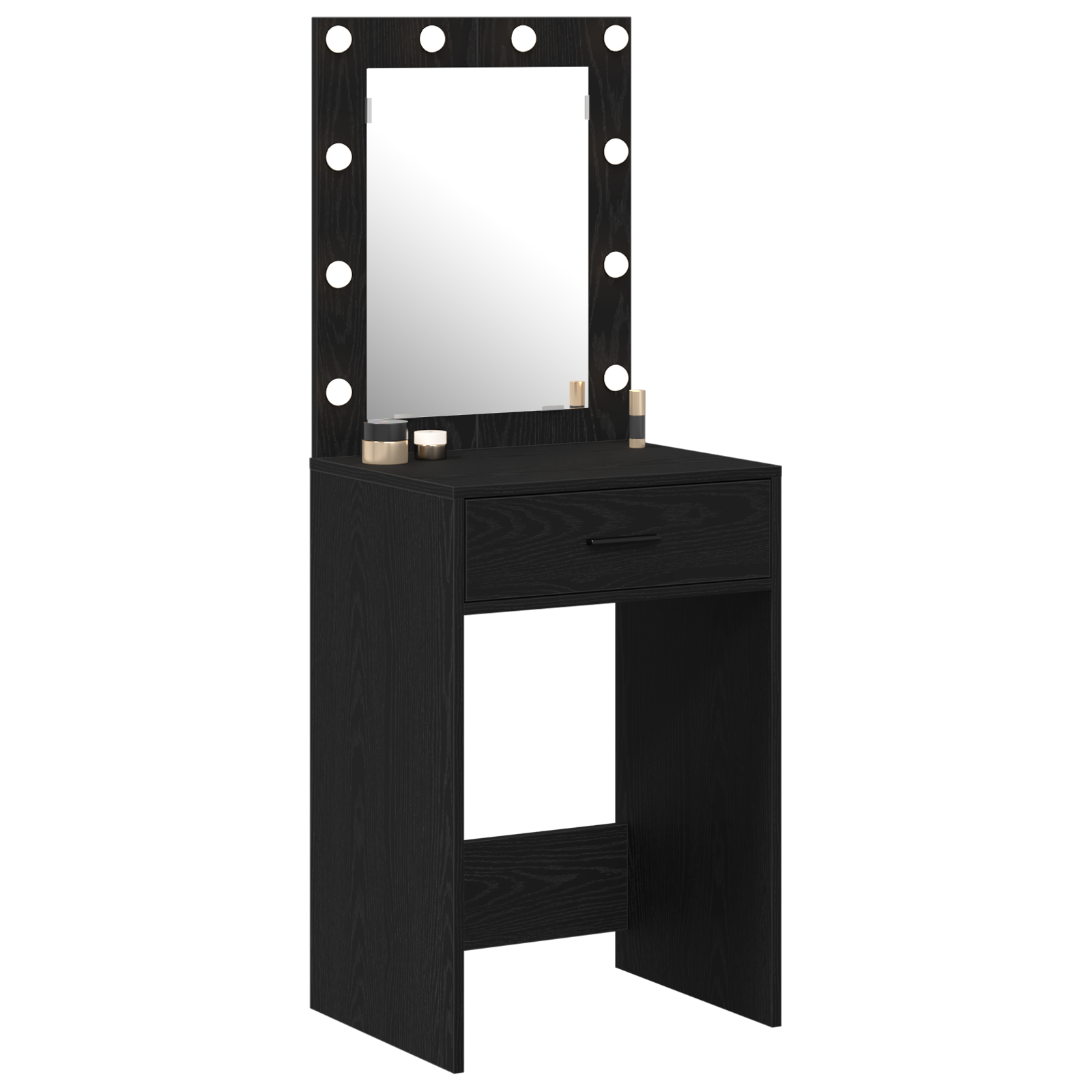 Coiffeuse Chêne noir 50 x 41 x 135 cm Bois d'ingénierie - XIOS