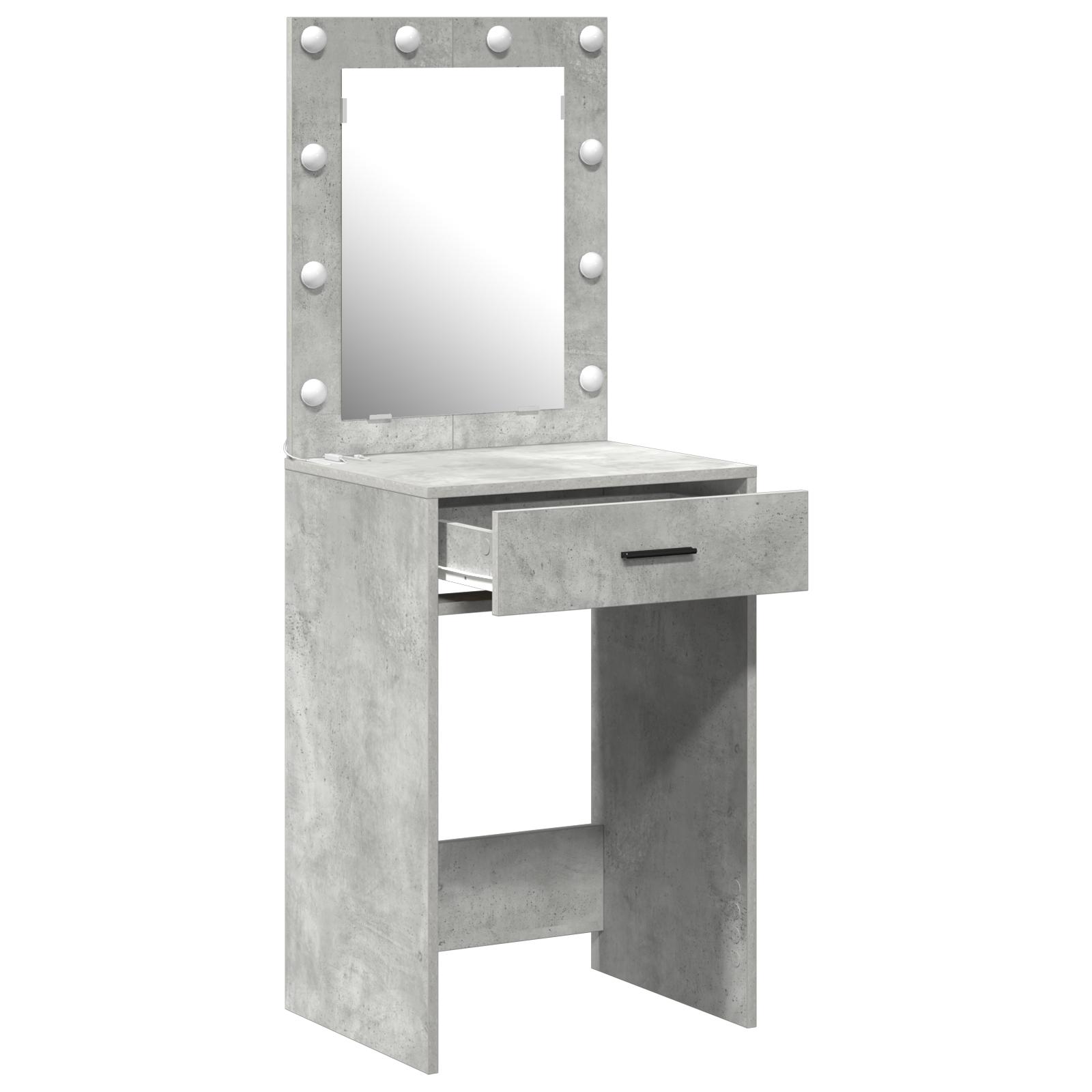 Coiffeuse Gris béton 50 x 41 x 135 cm Bois d'ingénierie - XIOS