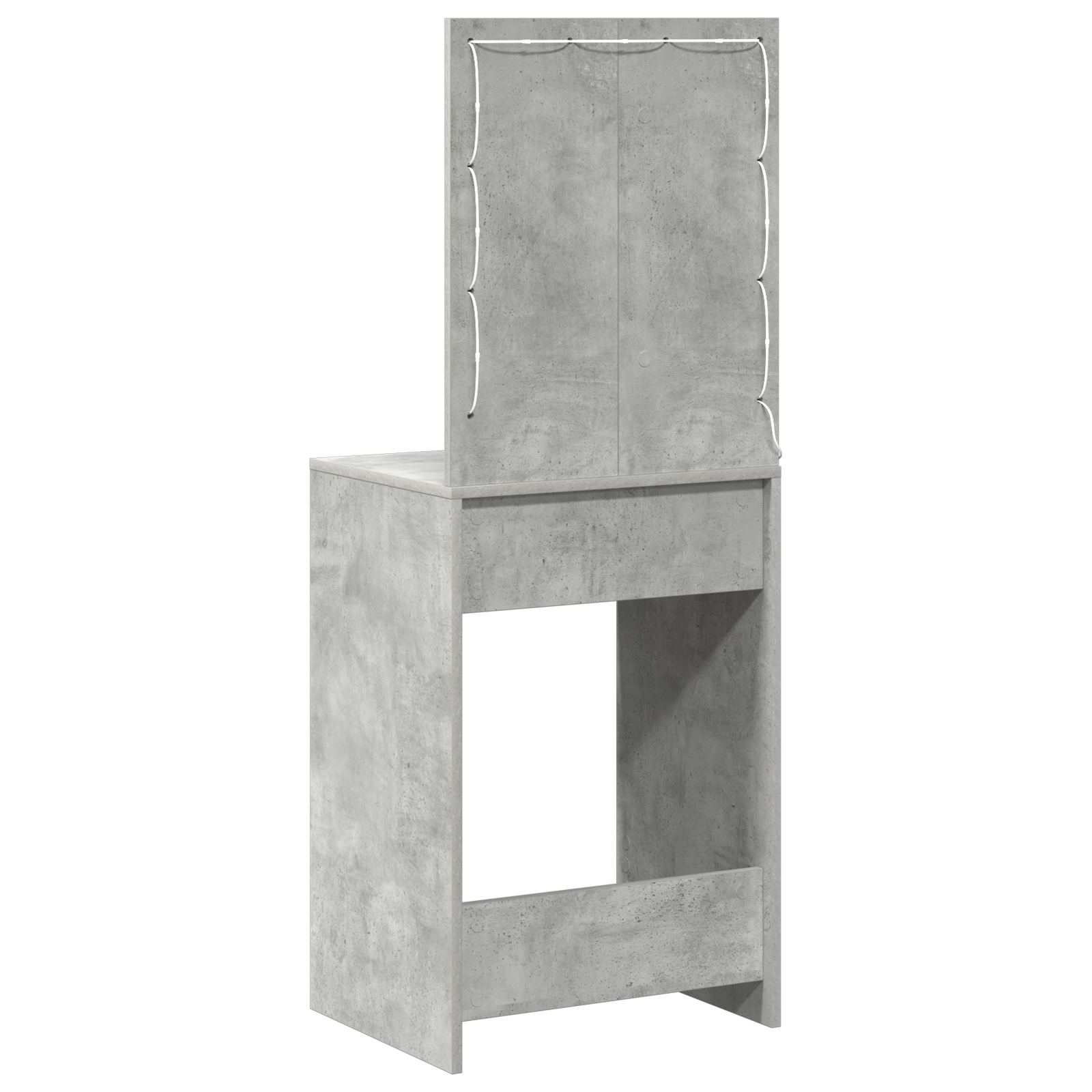 Coiffeuse Gris béton 50 x 41 x 135 cm Bois d'ingénierie - XIOS