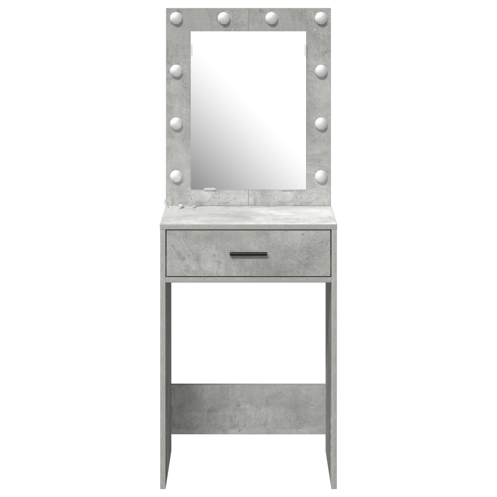 Coiffeuse Gris béton 50 x 41 x 135 cm Bois d'ingénierie - XIOS