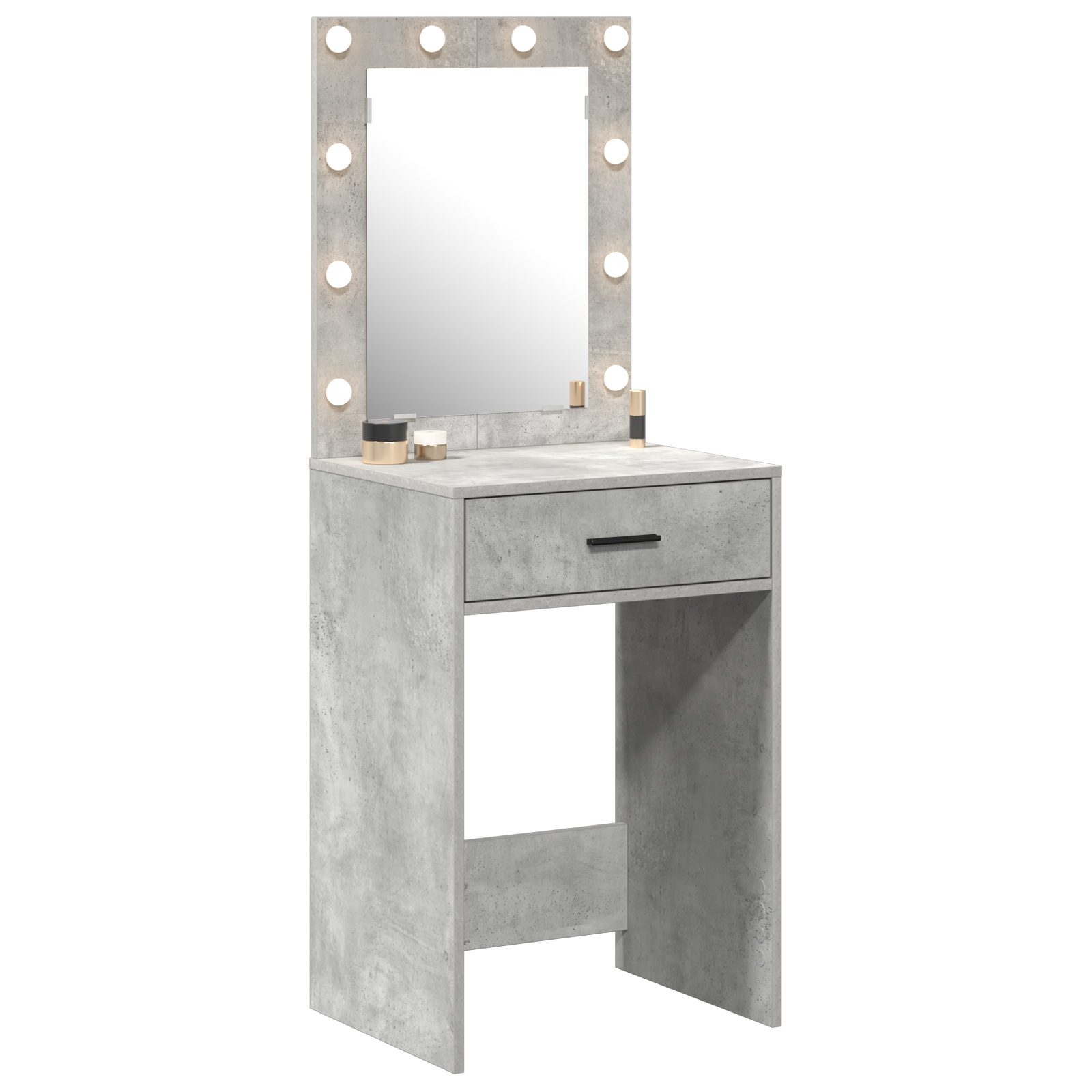 Coiffeuse Gris béton 50 x 41 x 135 cm Bois d'ingénierie - XIOS
