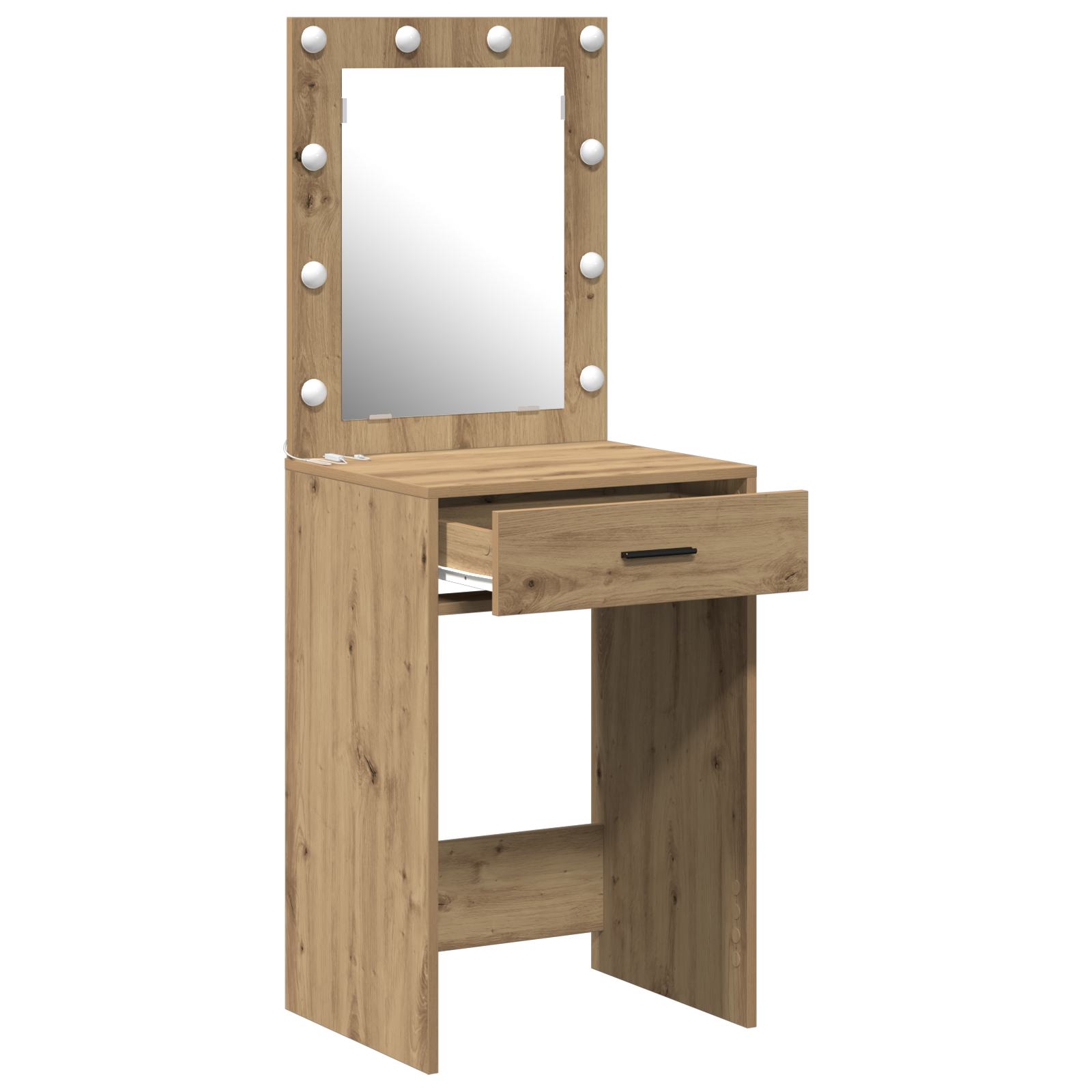 Coiffeuse chêne artisanal 50 x 41 x 135 cm Bois d'ingénierie - XIOS