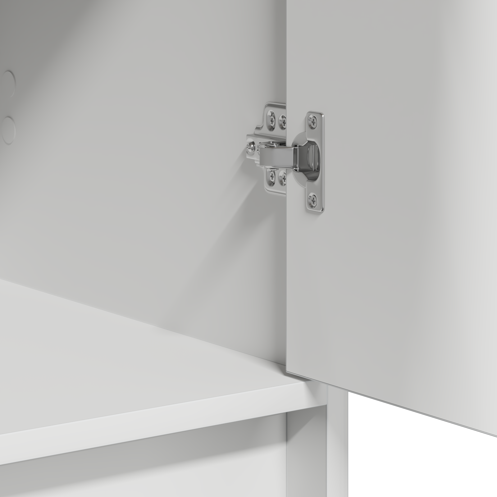 Buffet vidaXL Blanc 40x41x75 cm en bois d'ingénierie