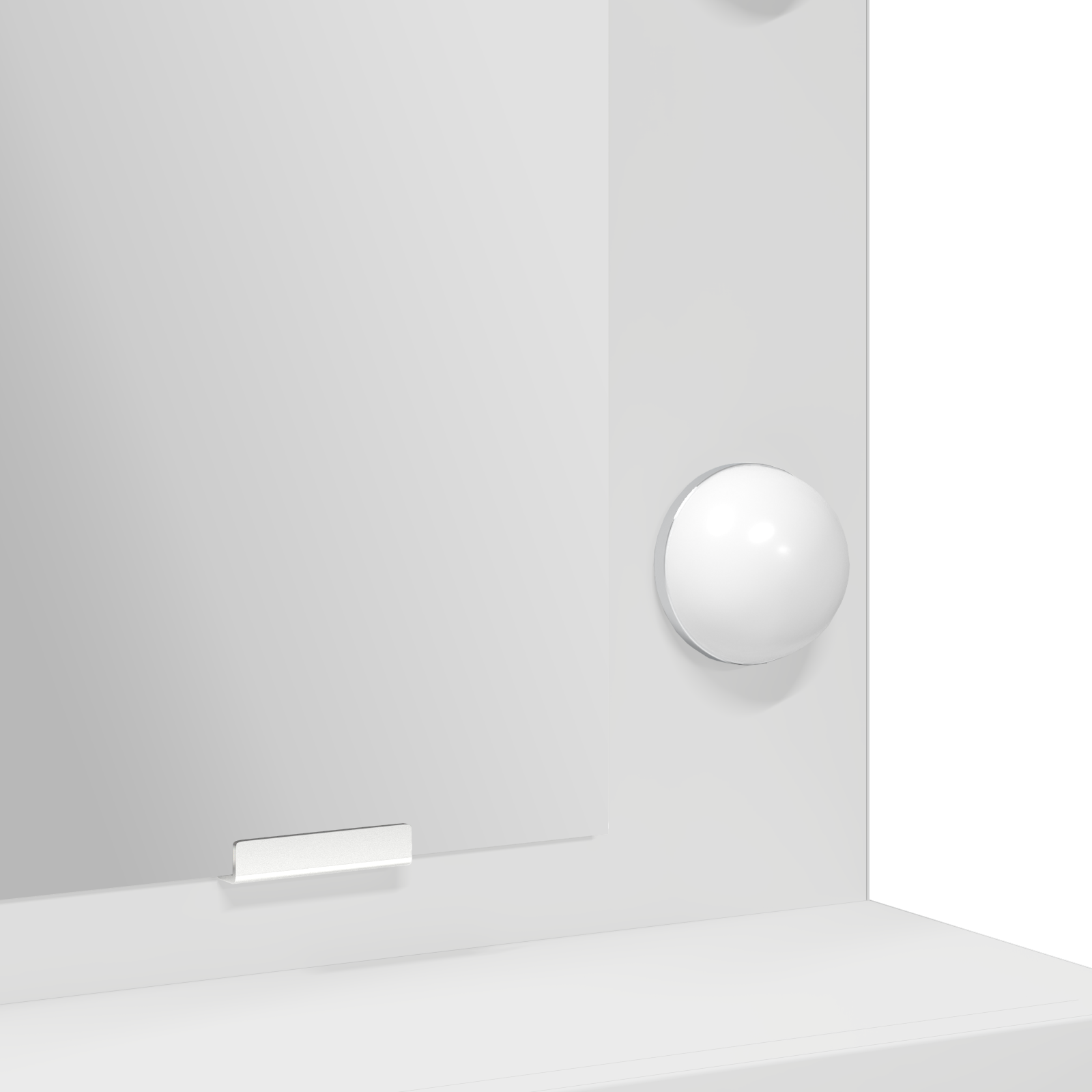 Coiffeuse vidaXL avec lumières LED, blanche, 79x41x135 cm