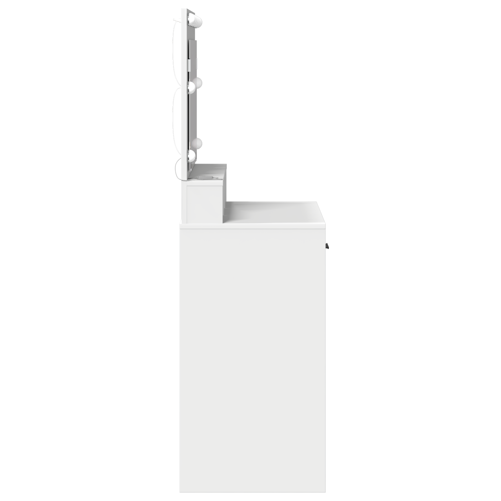 Coiffeuse vidaXL avec lumières LED, blanche, 79x41x135 cm