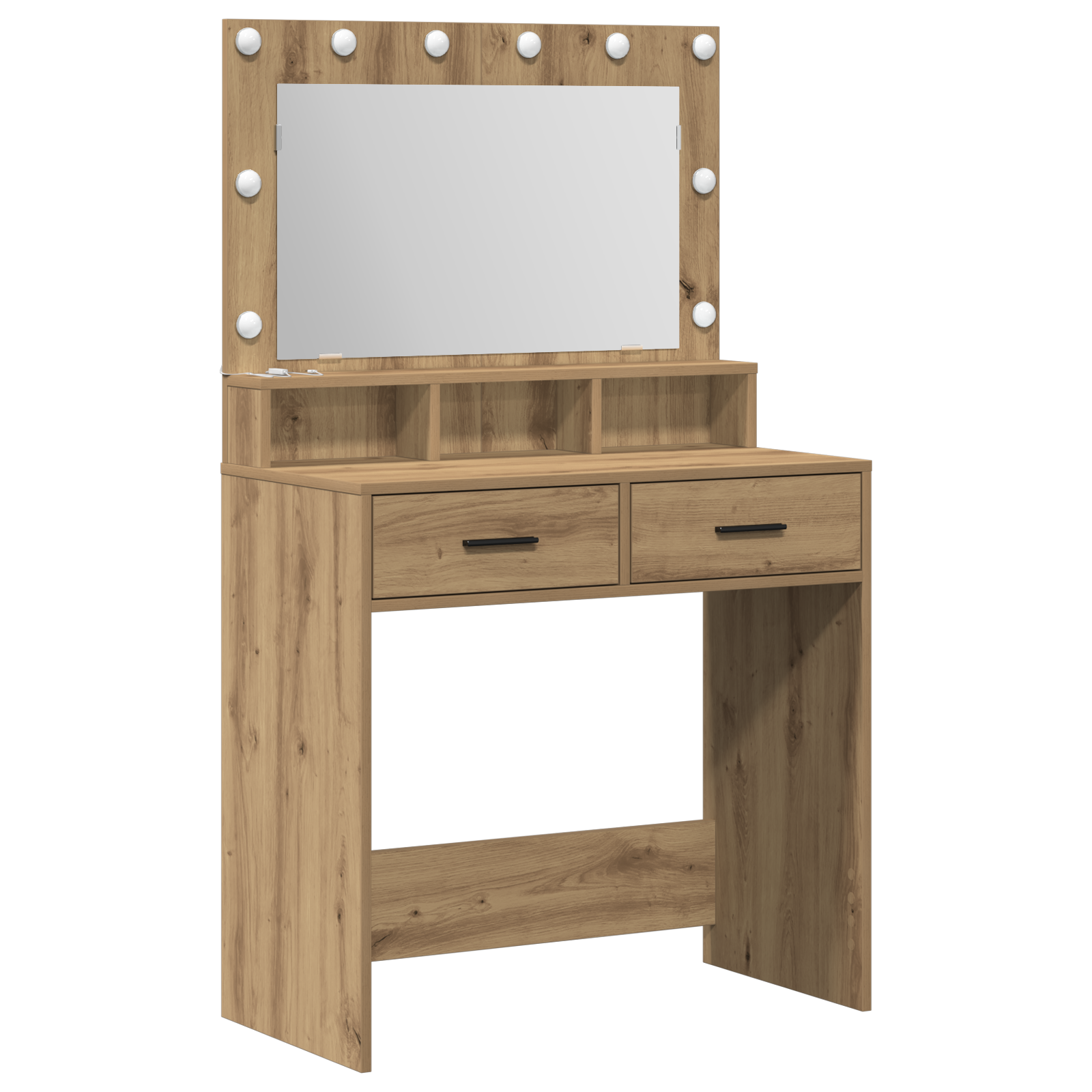 Coiffeuse chêne artisanal 79 x 41 x 135 cm Bois d'ingénierie - XIOS